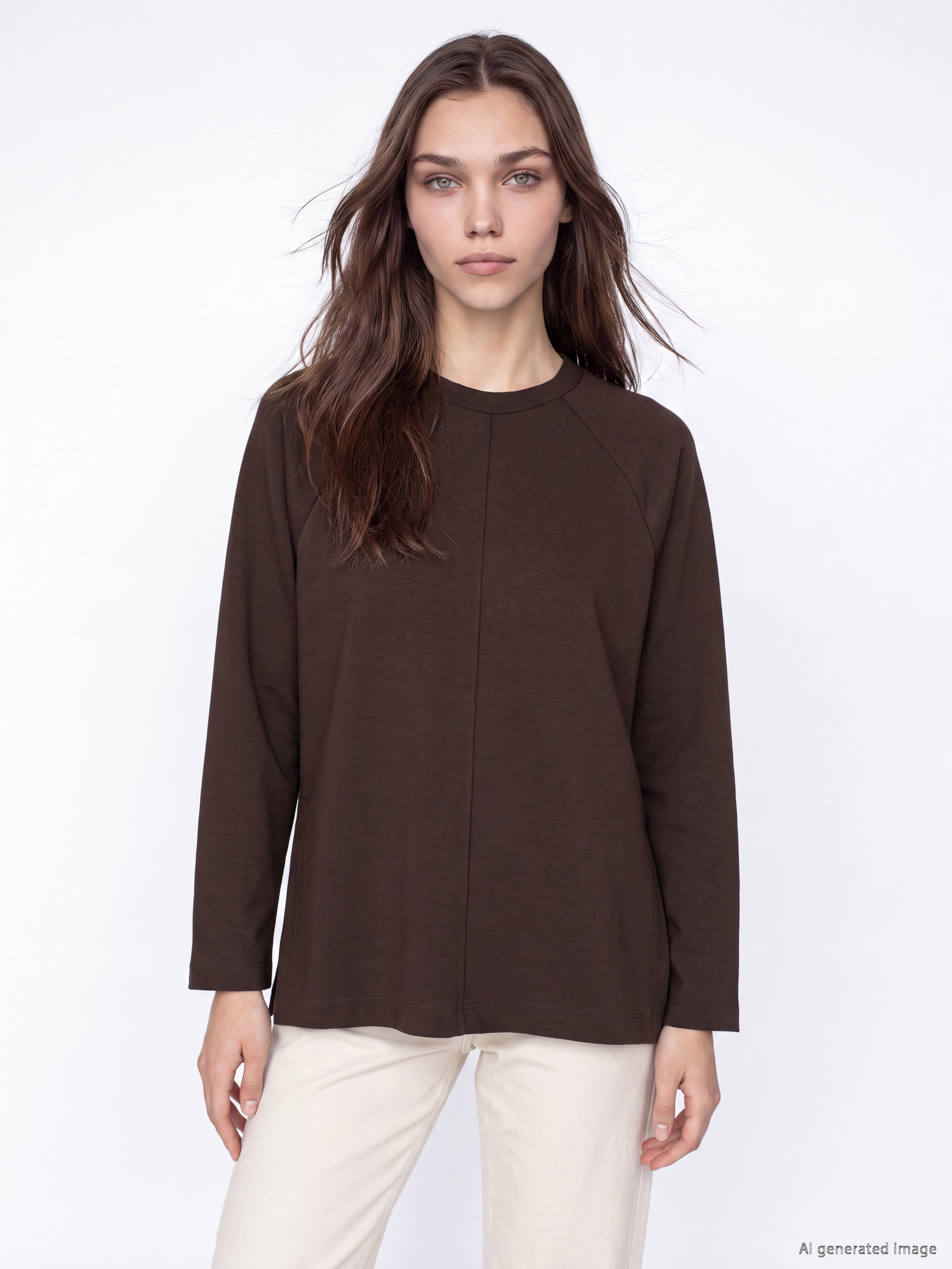 LCW Modest Soft Touch Oversize Kadın Sweatshirt Tunik