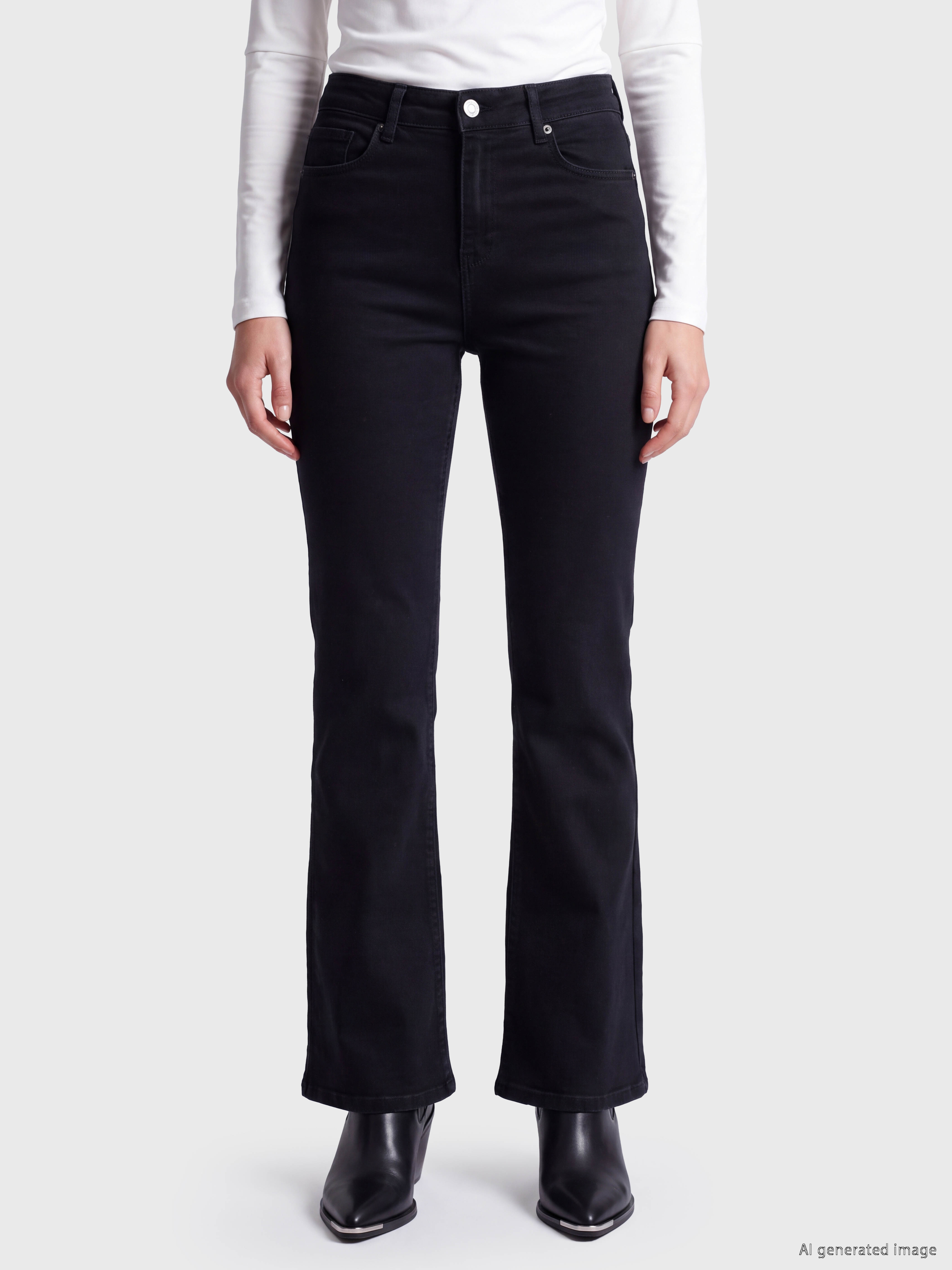 LCW Jeans Flare Kadın Jean Pantolon görsel 2