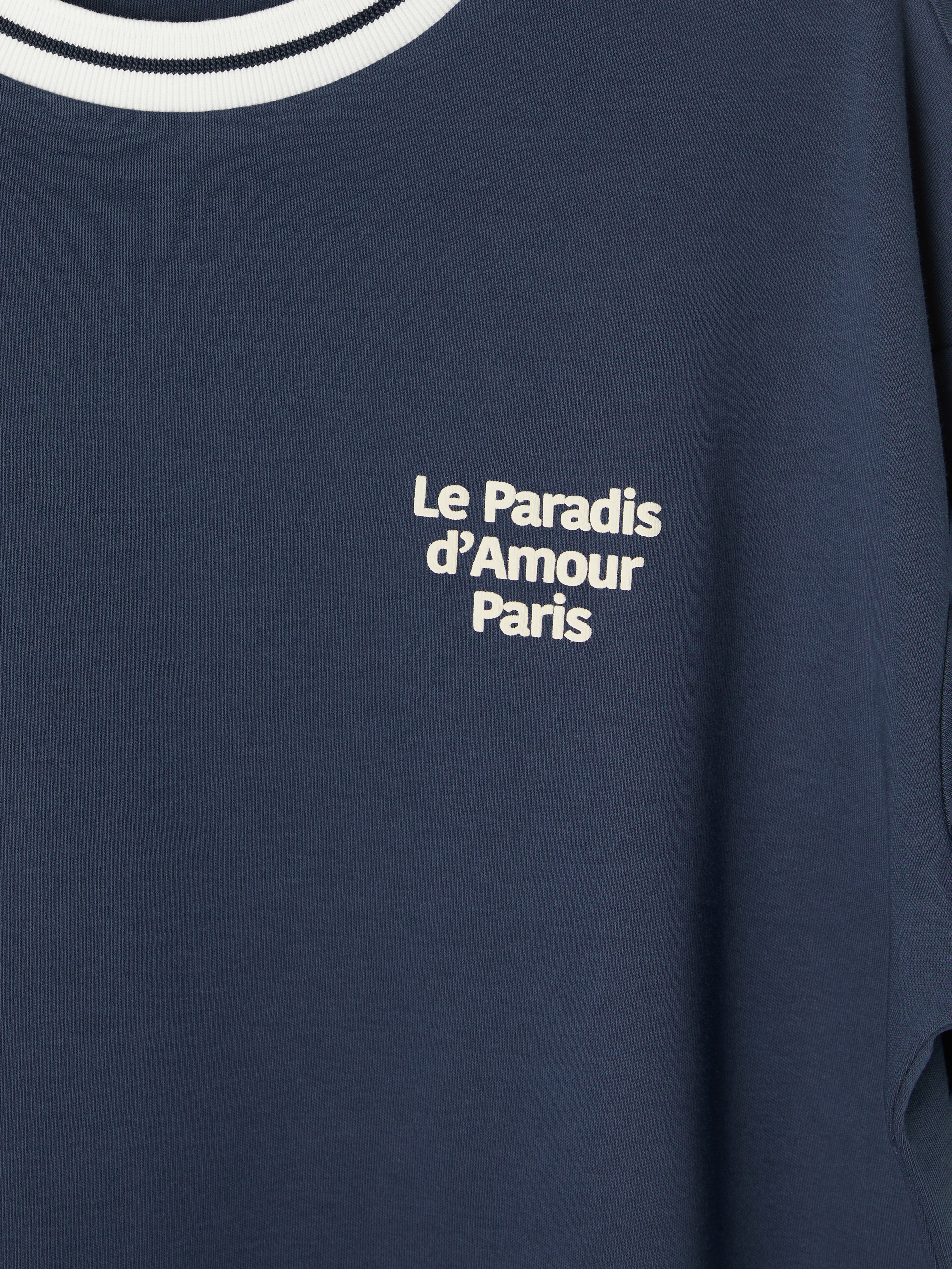 LCW Vision Paris Baskılı Oversize Kadın Tişört görsel 6