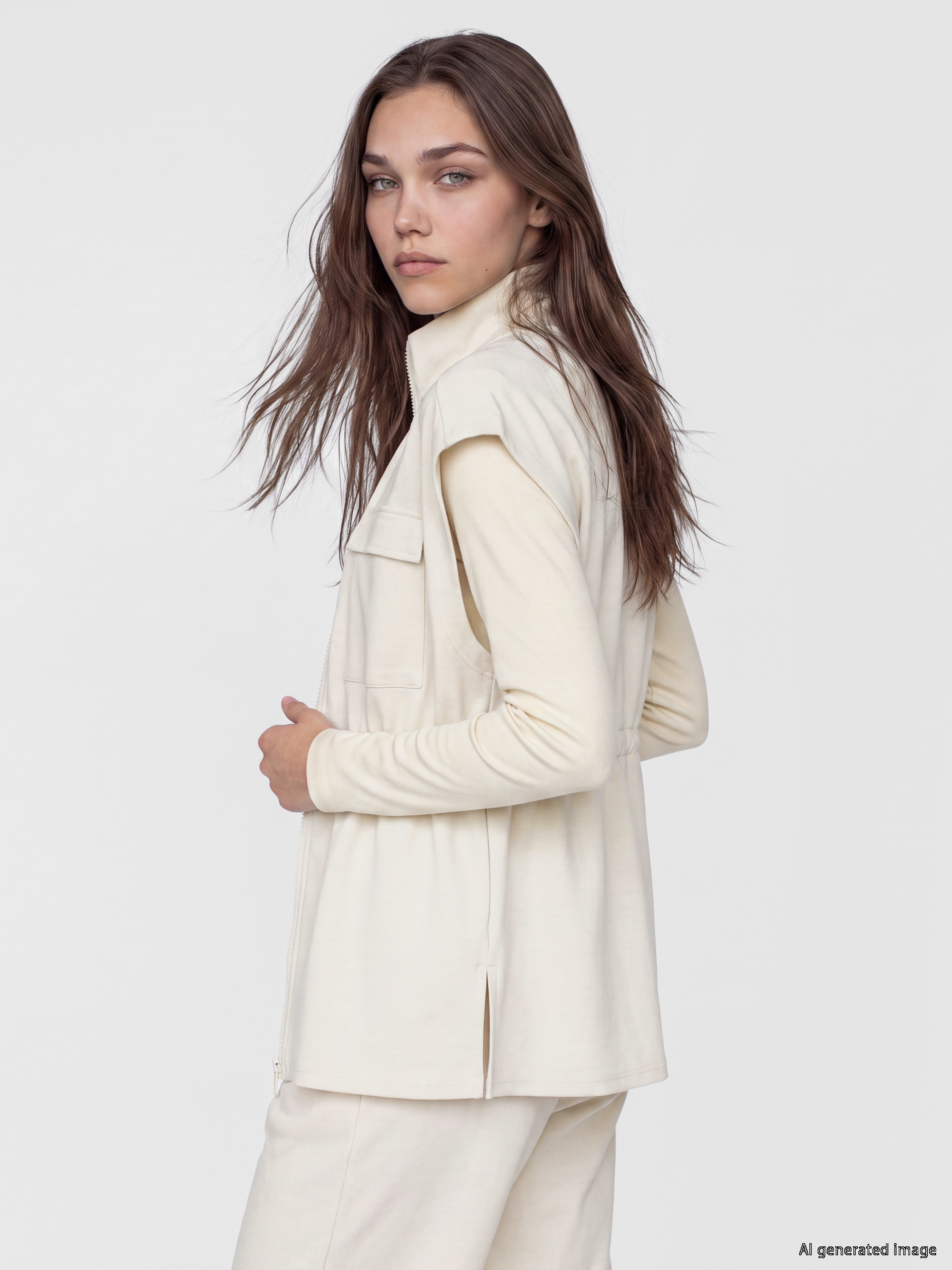 LCW Modest Dik Yaka Soft Touch Kadın Yelek