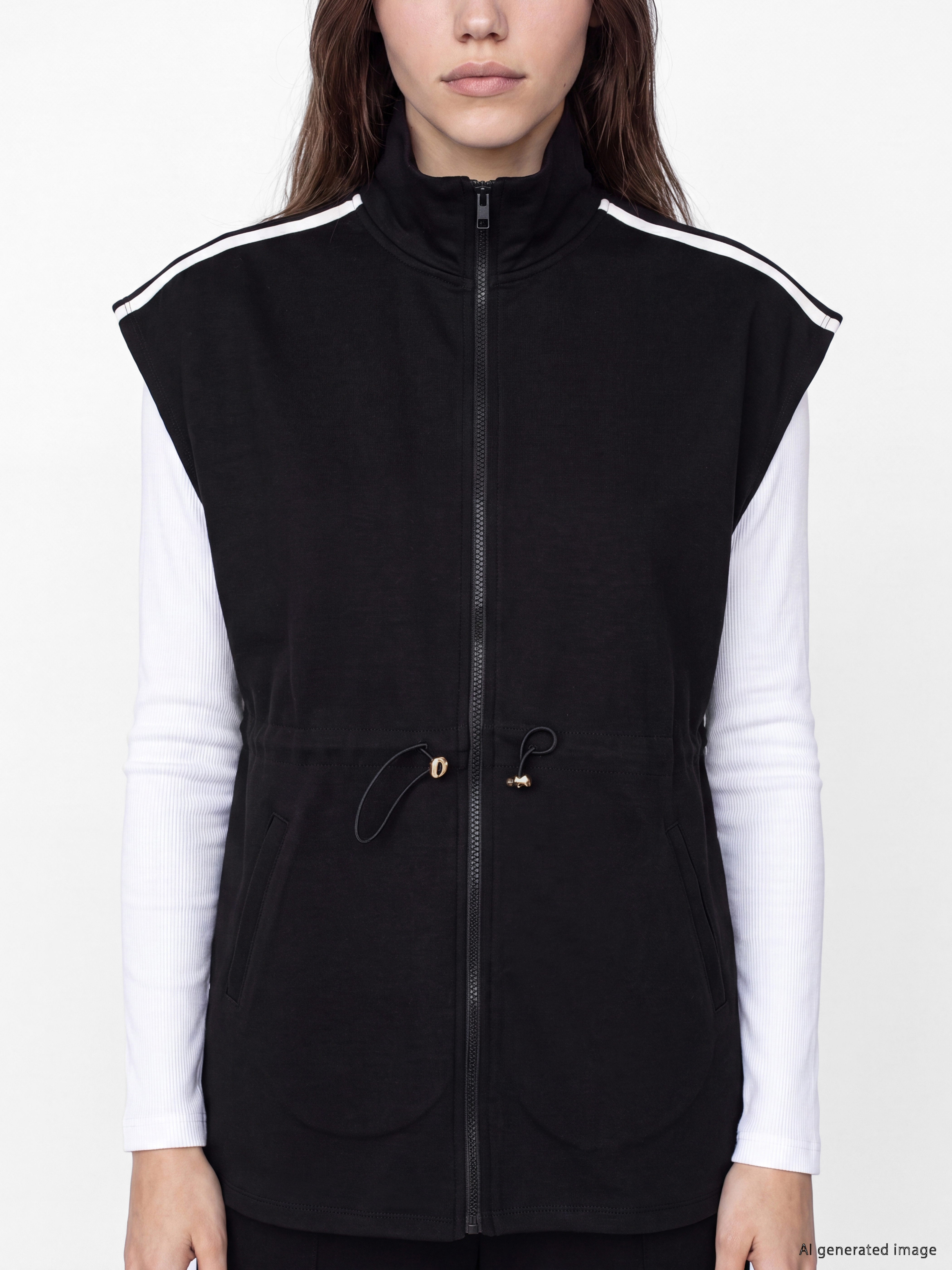 LCW Modest Oversize Soft Touch Kadın Tunik görsel 3