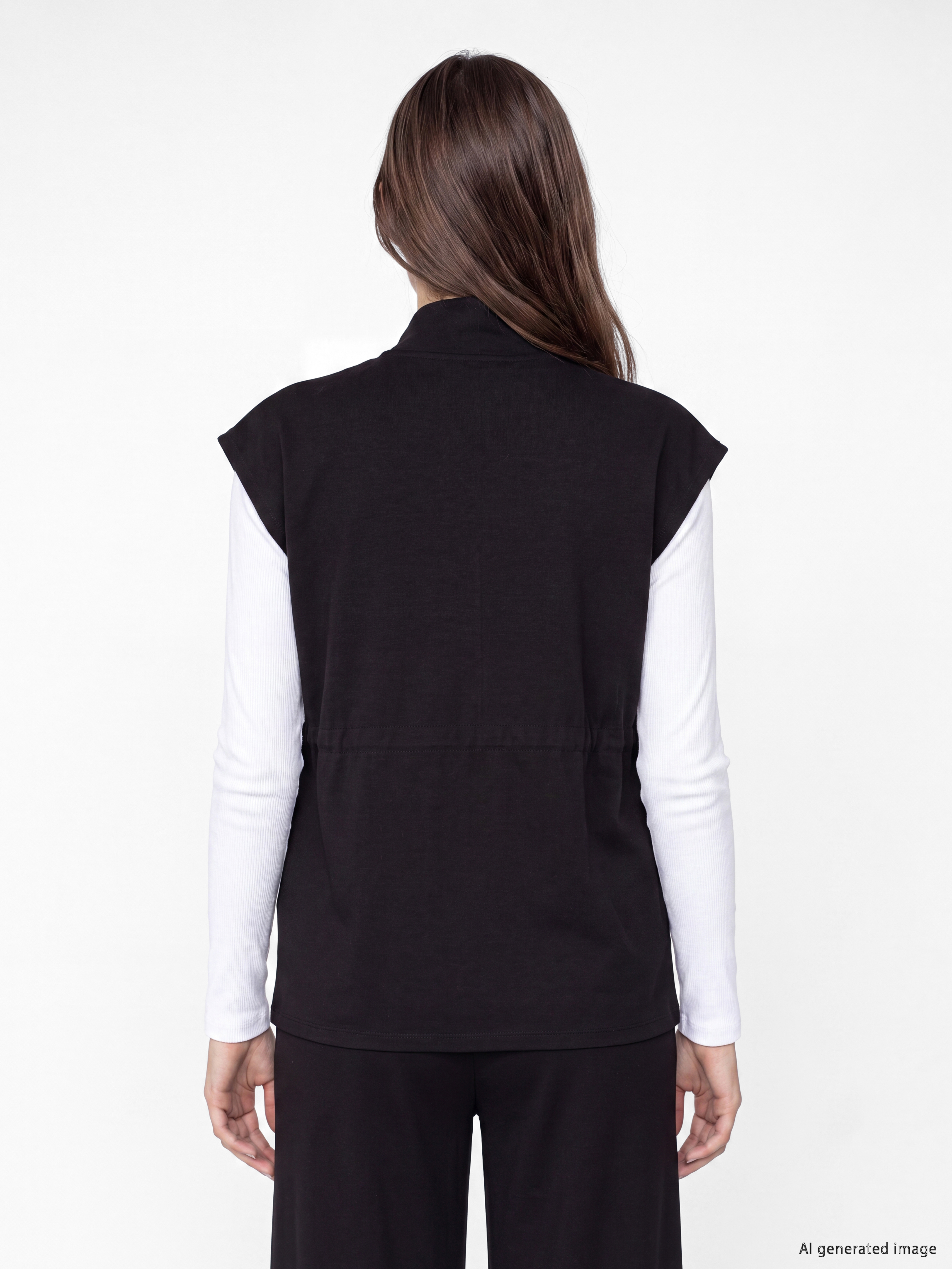 LCW Modest Oversize Soft Touch Kadın Tunik görsel 4