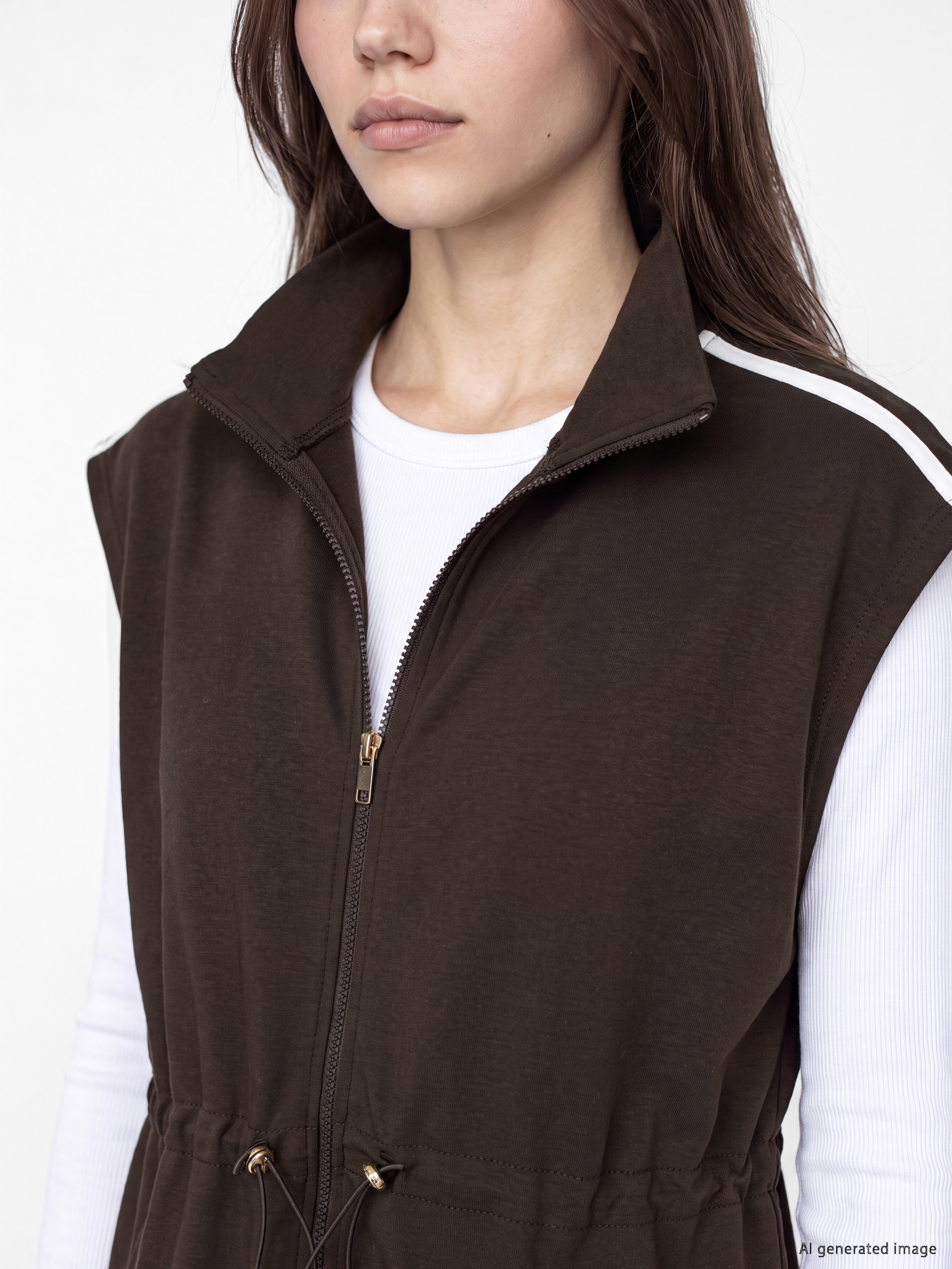 LCW Modest Oversize Soft Touch Kadın Tunik görsel 3