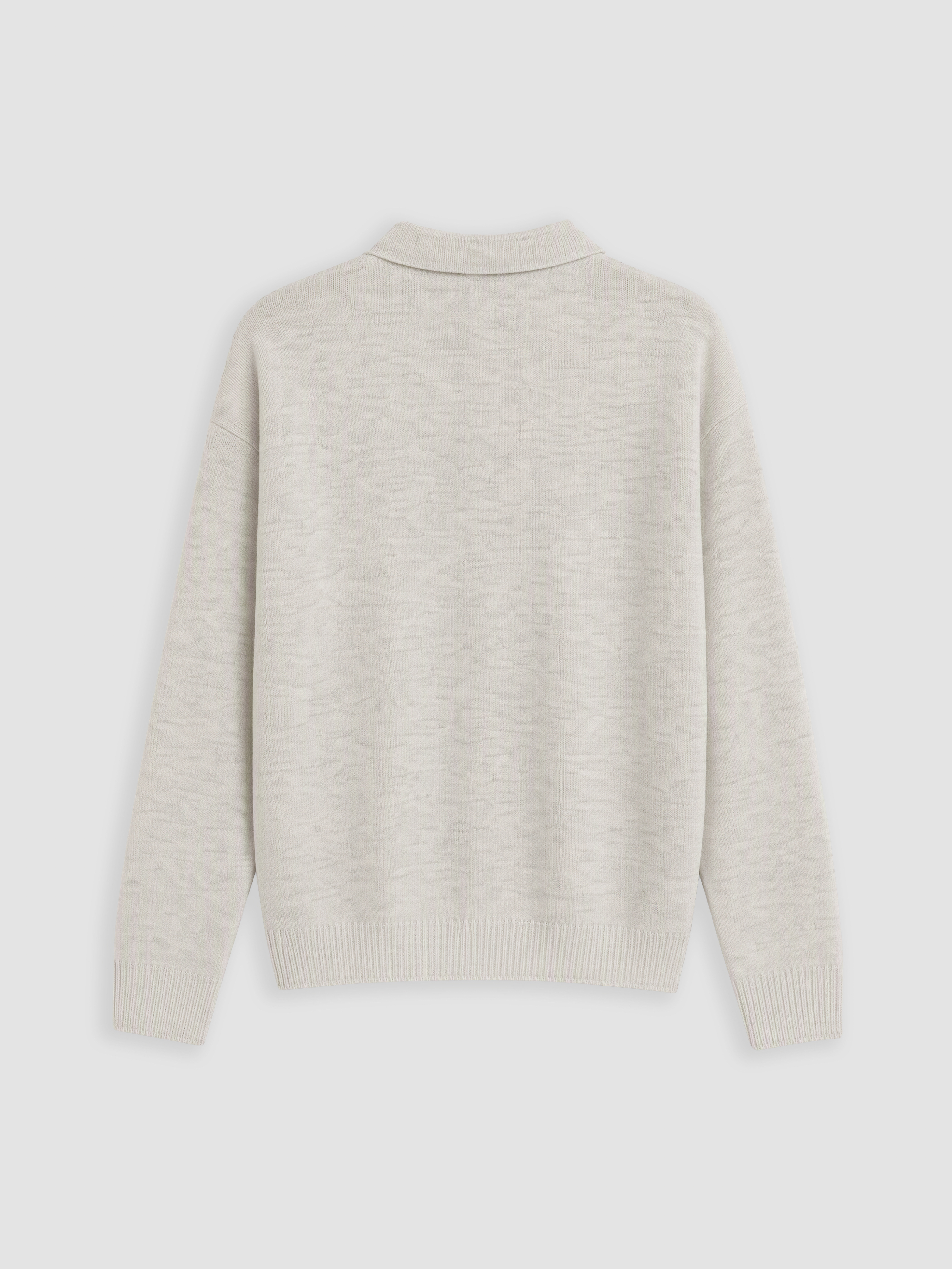 XSIDE Polo Yaka Nakışlı Erkek Triko Kazak görsel 7
