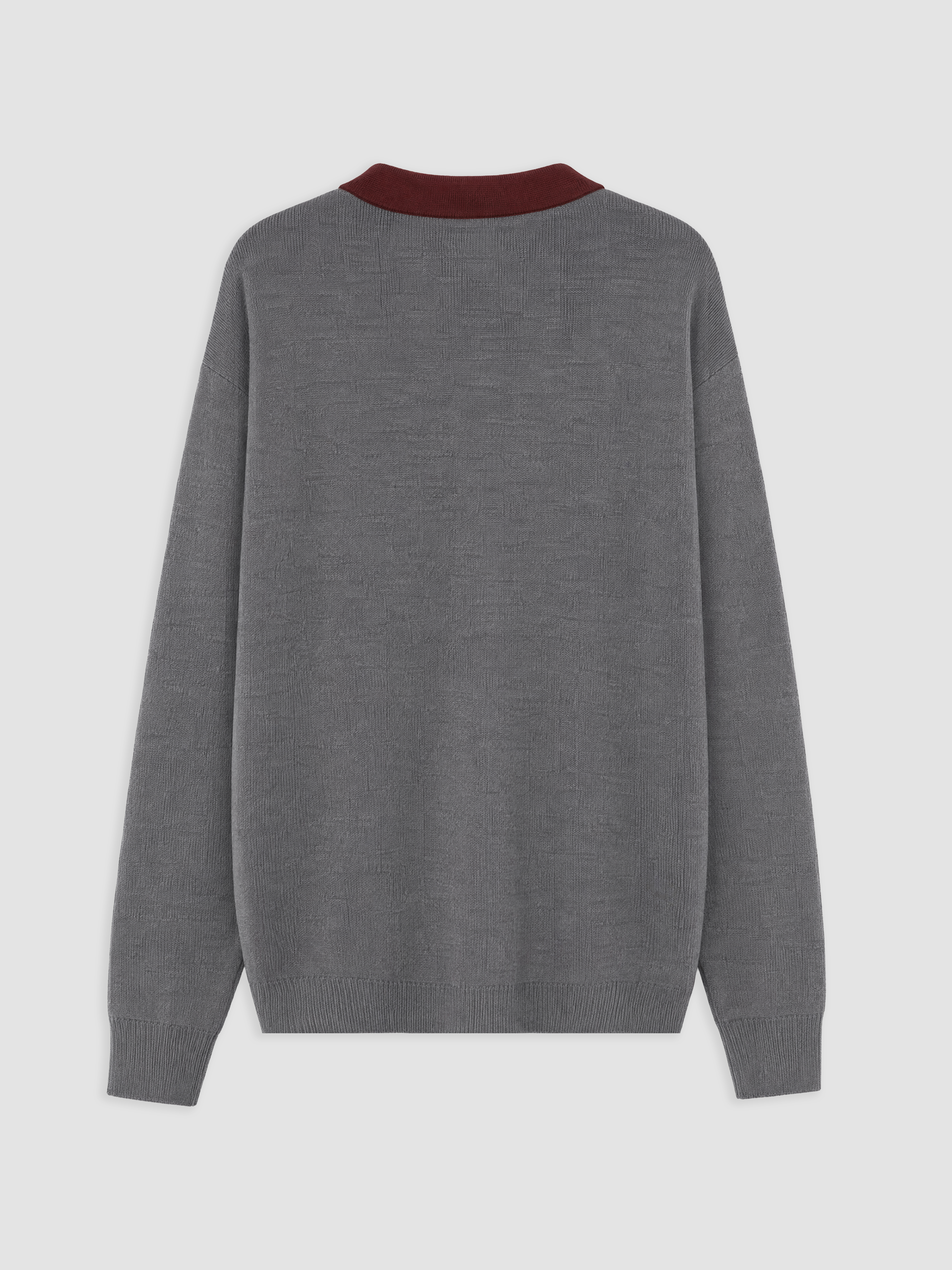 XSIDE Polo Yaka Nakışlı Erkek Triko Kazak görsel 6