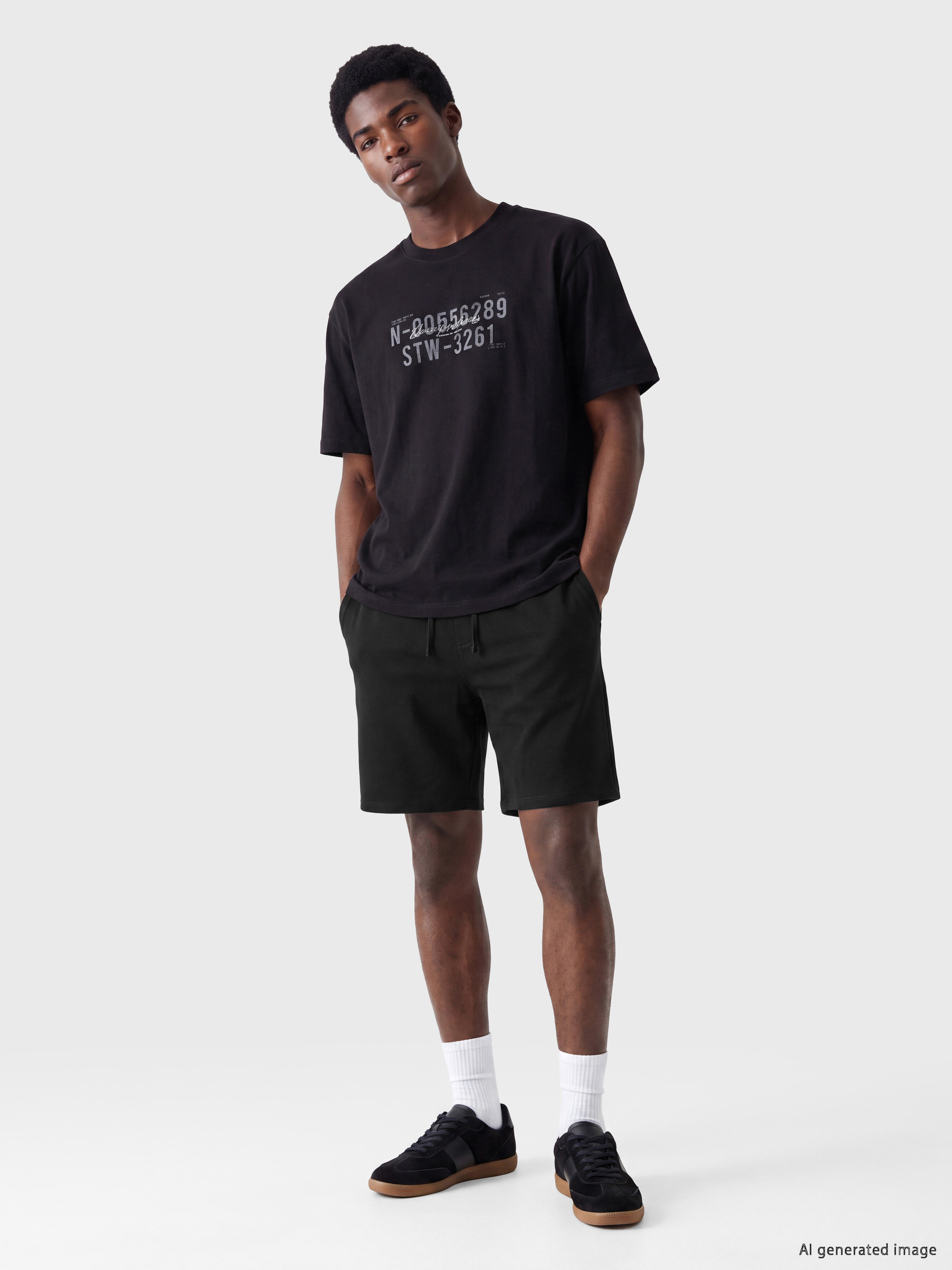 XSIDE Loose Fit Gabardin Erkek Şort görsel 2