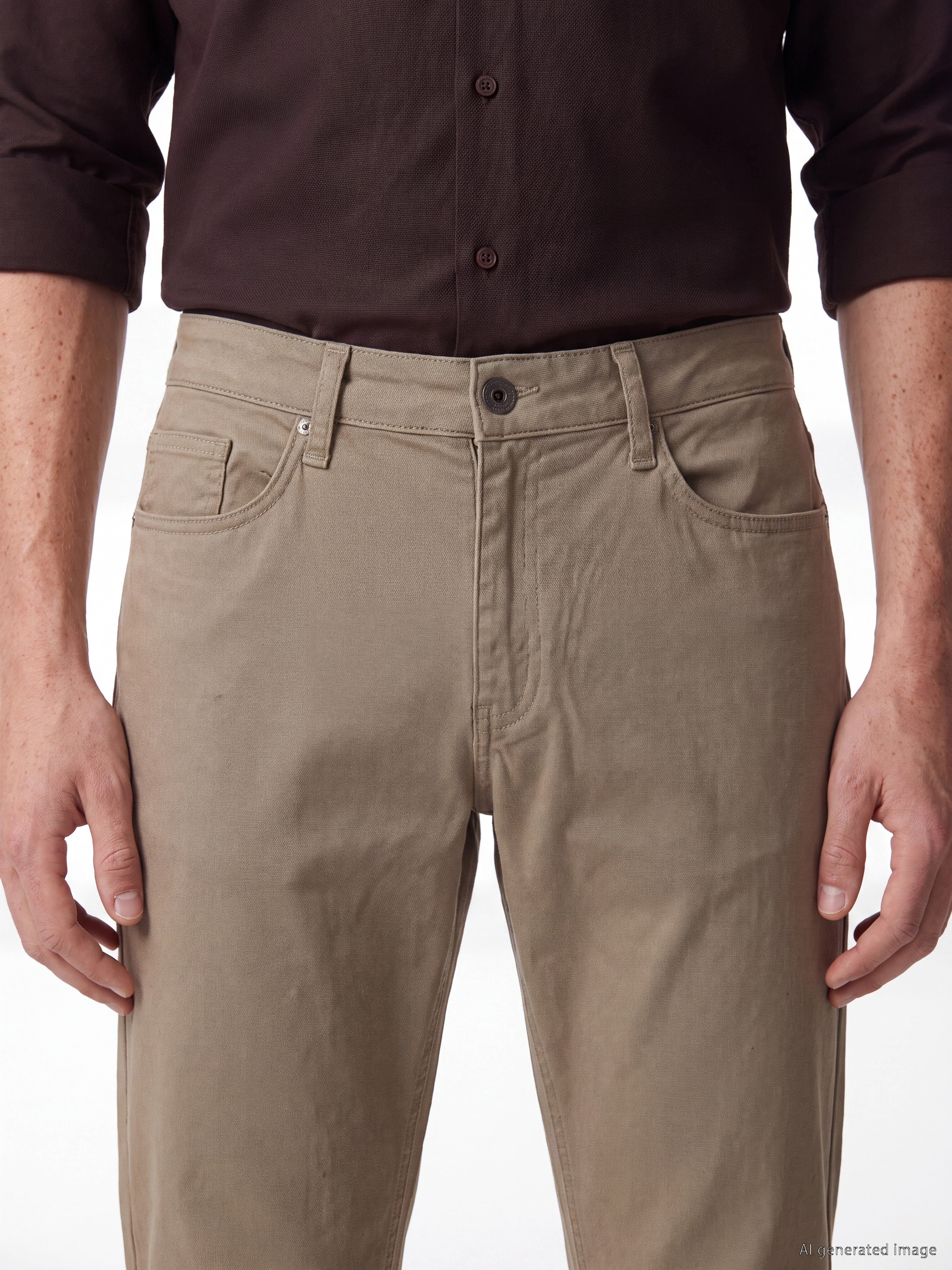 SOUTHBLUE Standart Kalıp Gabardin Erkek Pantolon görsel 4