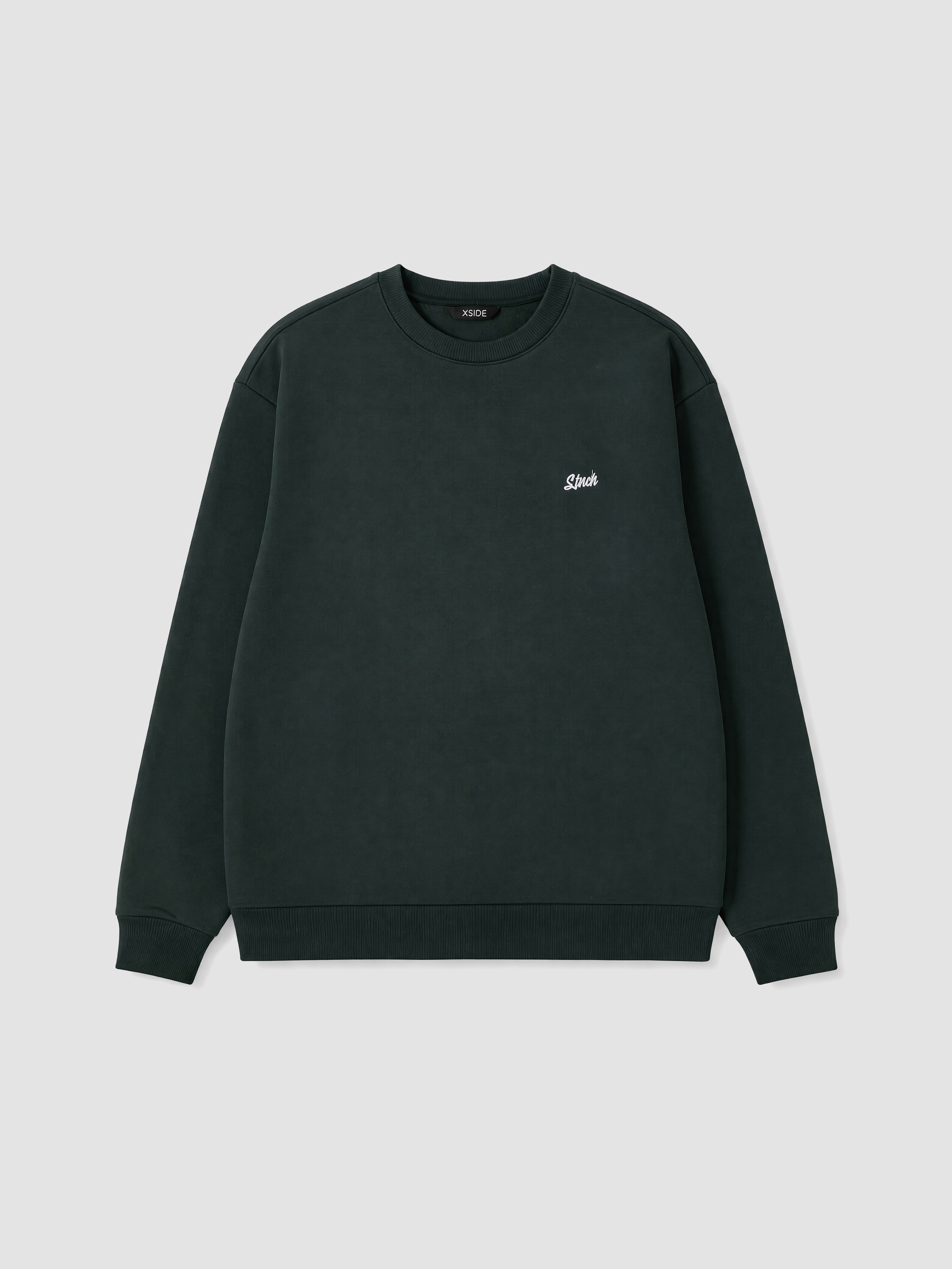 XSIDE Bisiklet Yaka Nakışlı Erkek Sweatshirt görsel 4