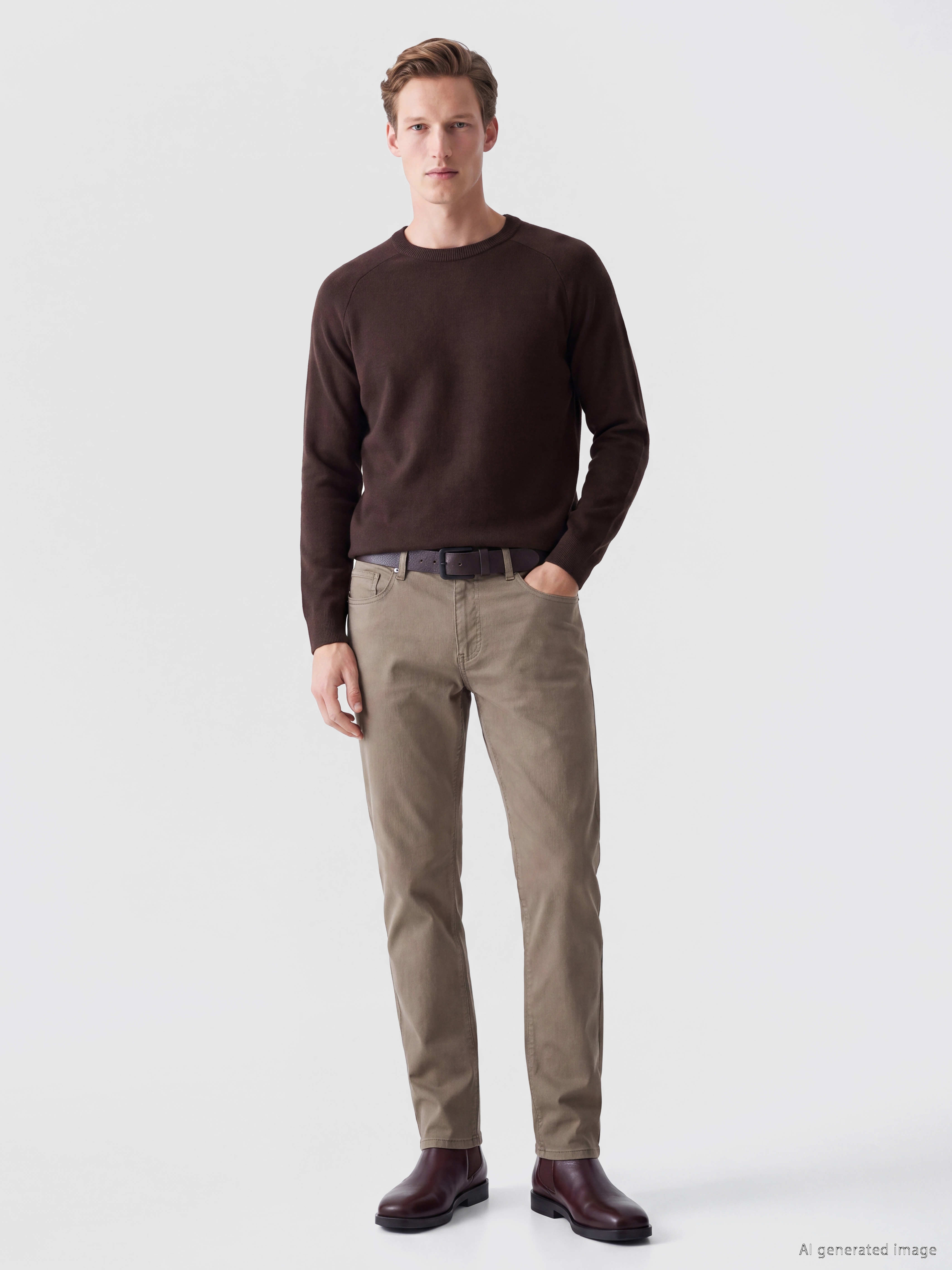 SOUTHBLUE Regular Fit Keten Karışımlı Erkek Pantolon görsel 2
