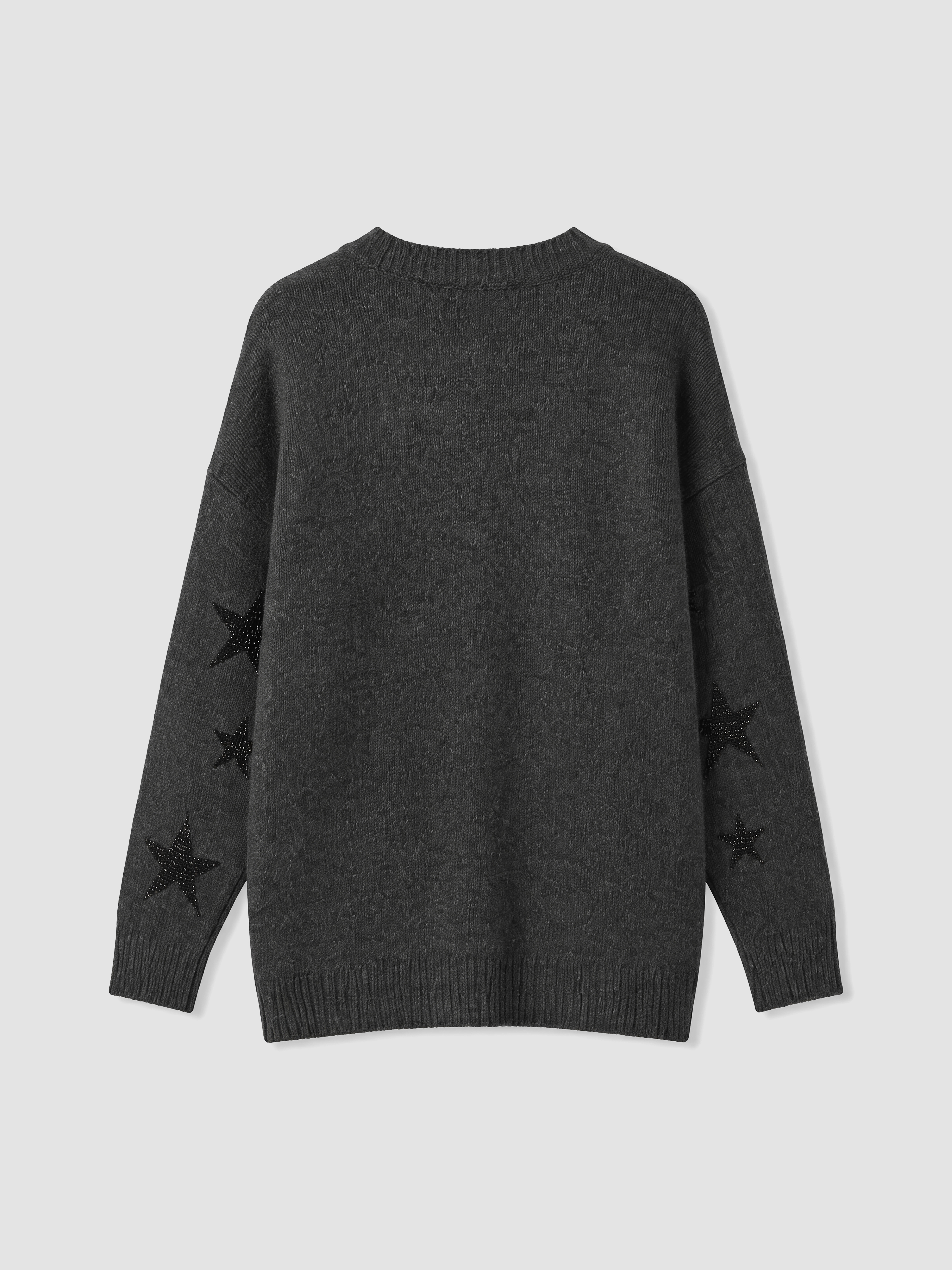 LCW Modest Bisiklet Yaka Yıldız Desenli Kadın Triko Tunik görsel 7