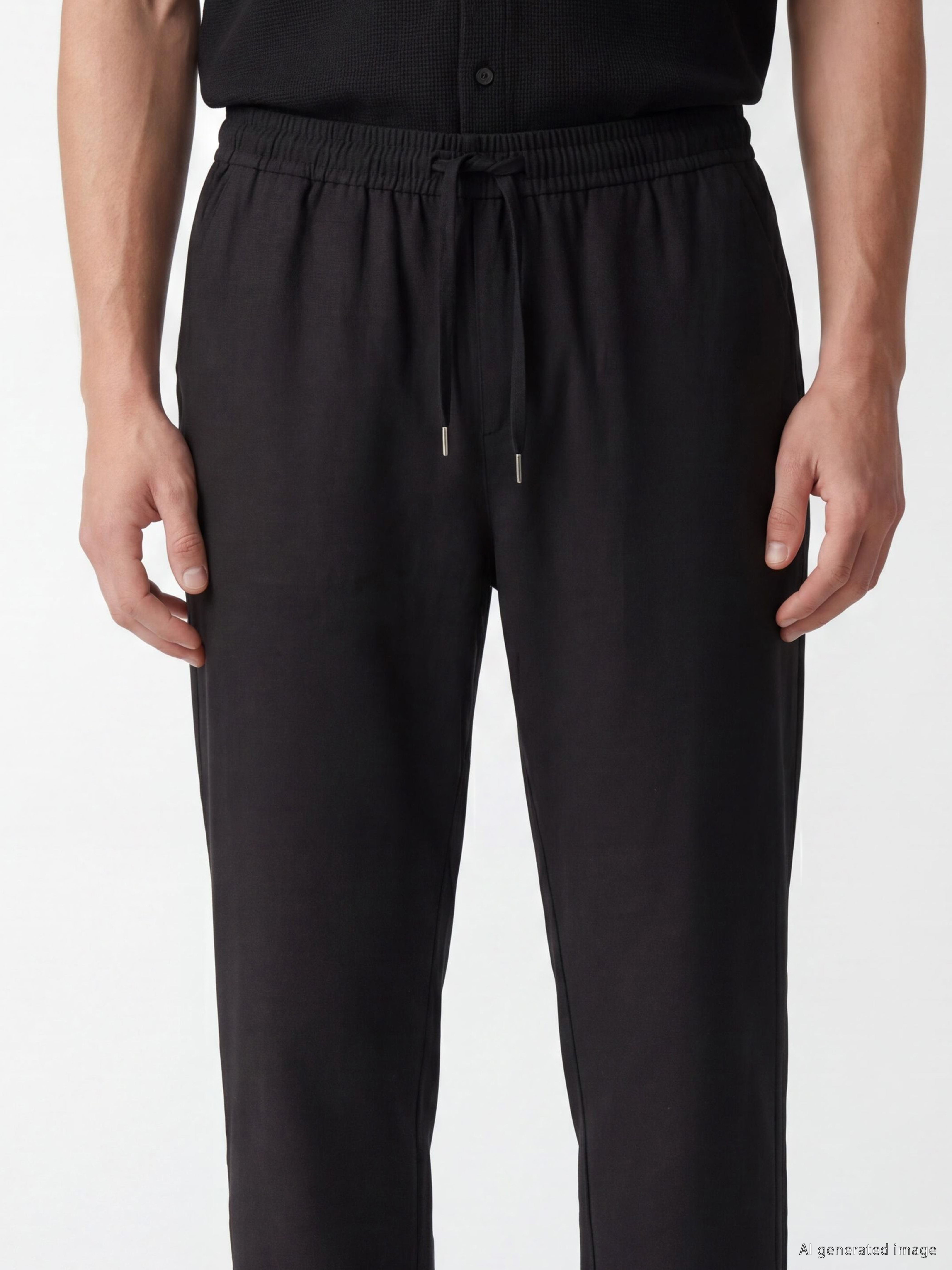 LCW Vision Regular Fit Keten Görünümlü Erkek Pantolon görsel 4