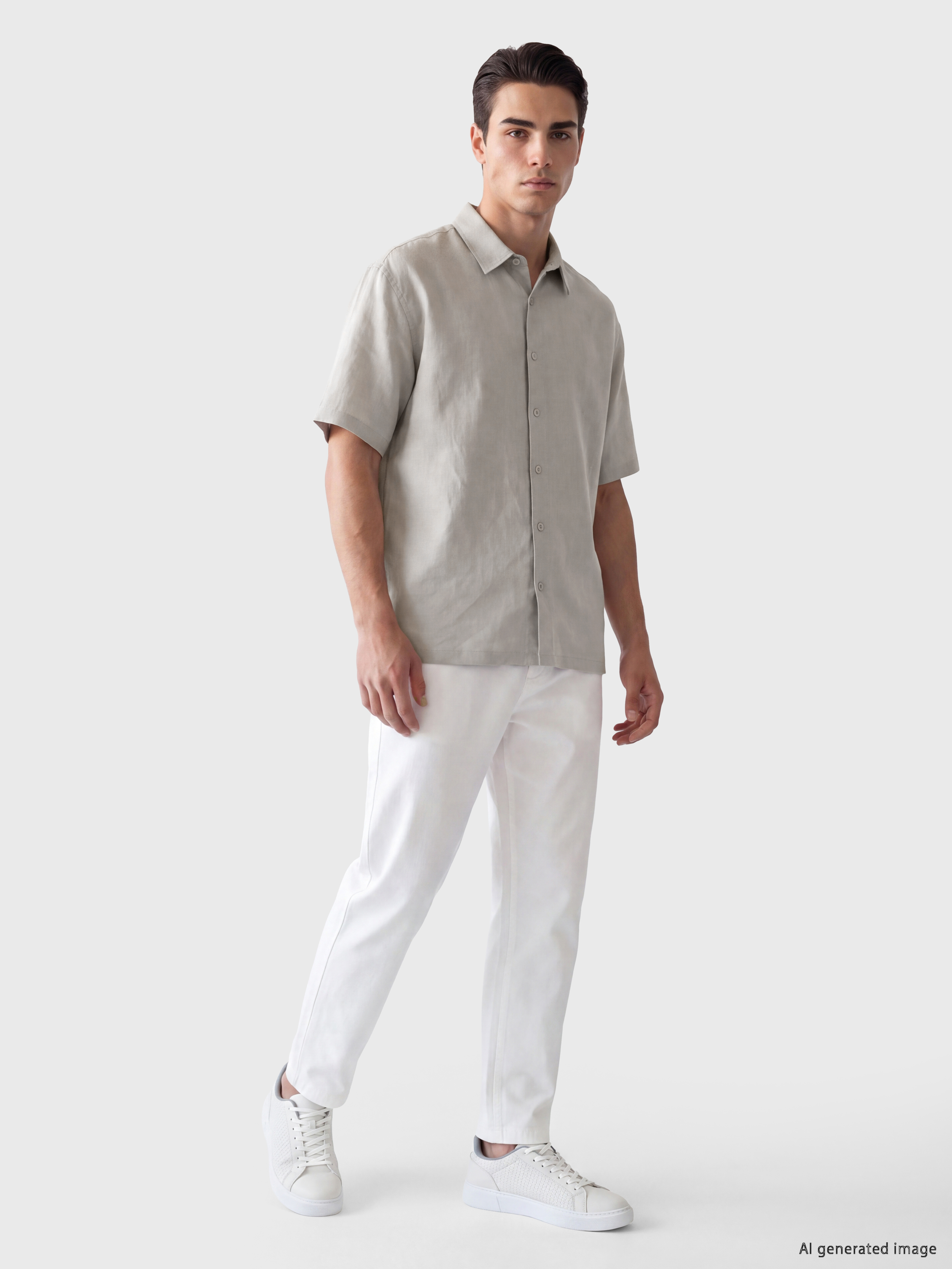 LCW Vision Relax Fit Armürlü Erkek Gömlek görsel 2