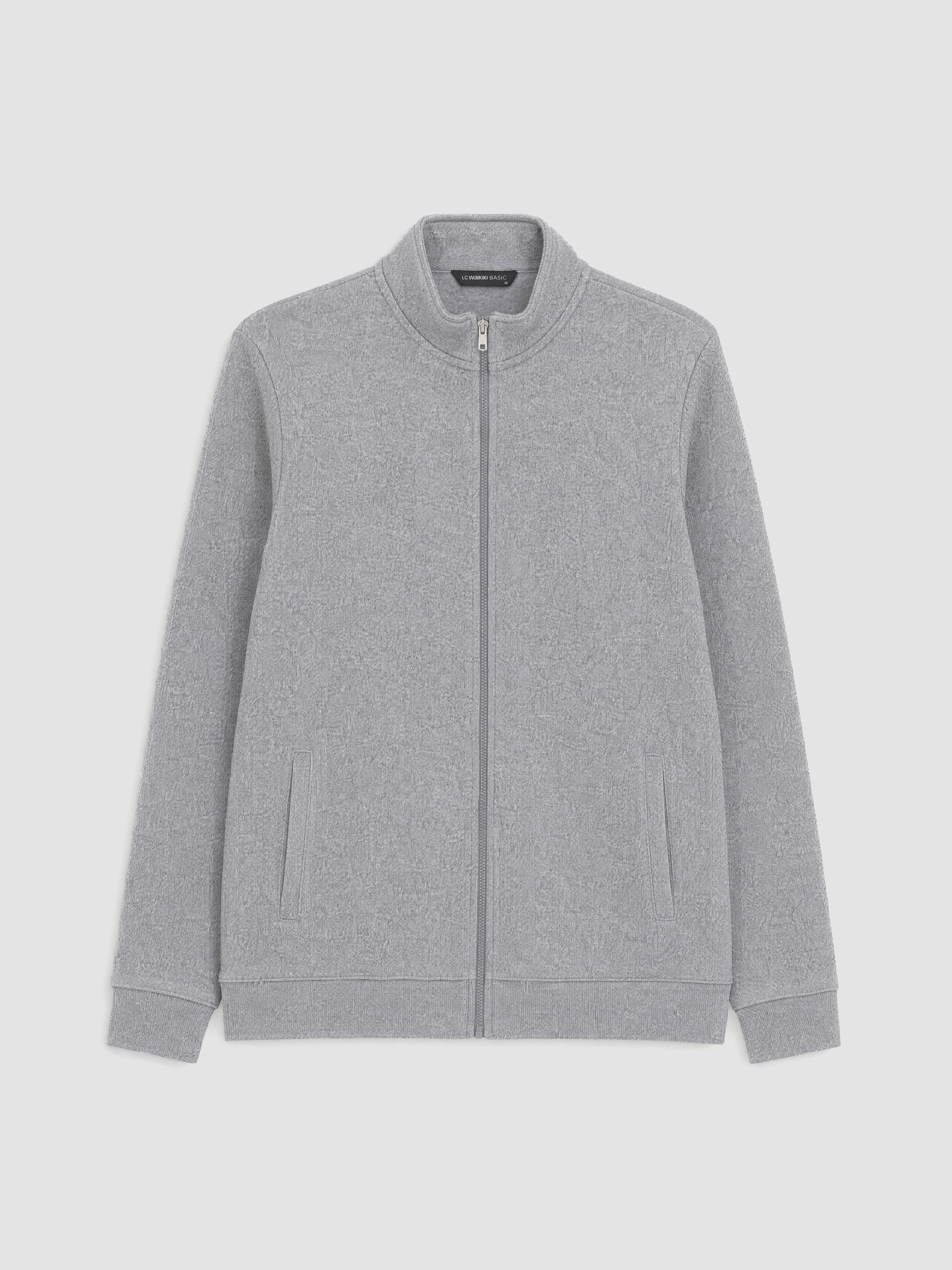 LCWAIKIKI Classic Dik Yaka Erkek Fermuarlı Sweatshirt görsel 4