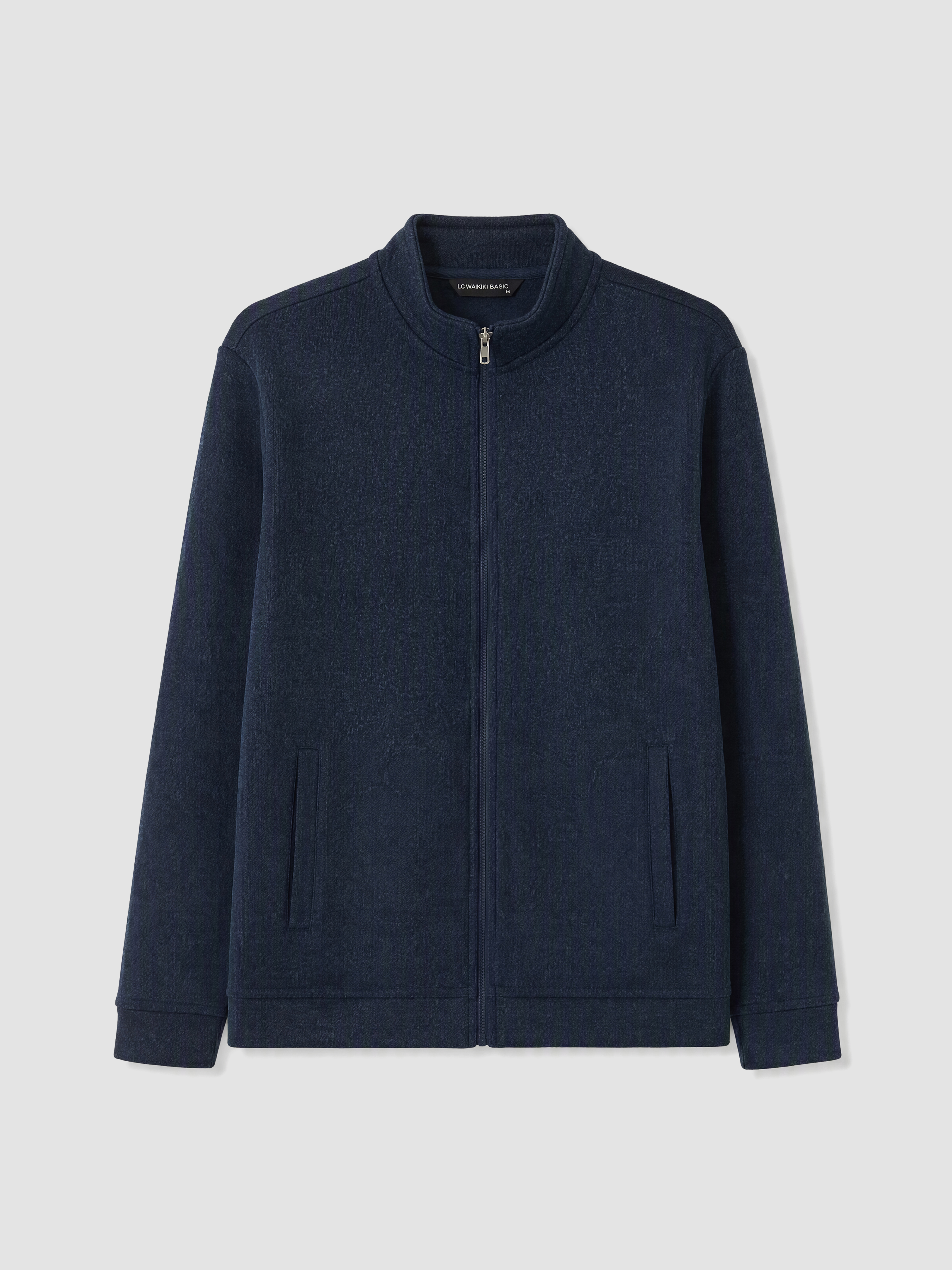 LCWAIKIKI Classic Dik Yaka Erkek Fermuarlı Sweatshirt görsel 4