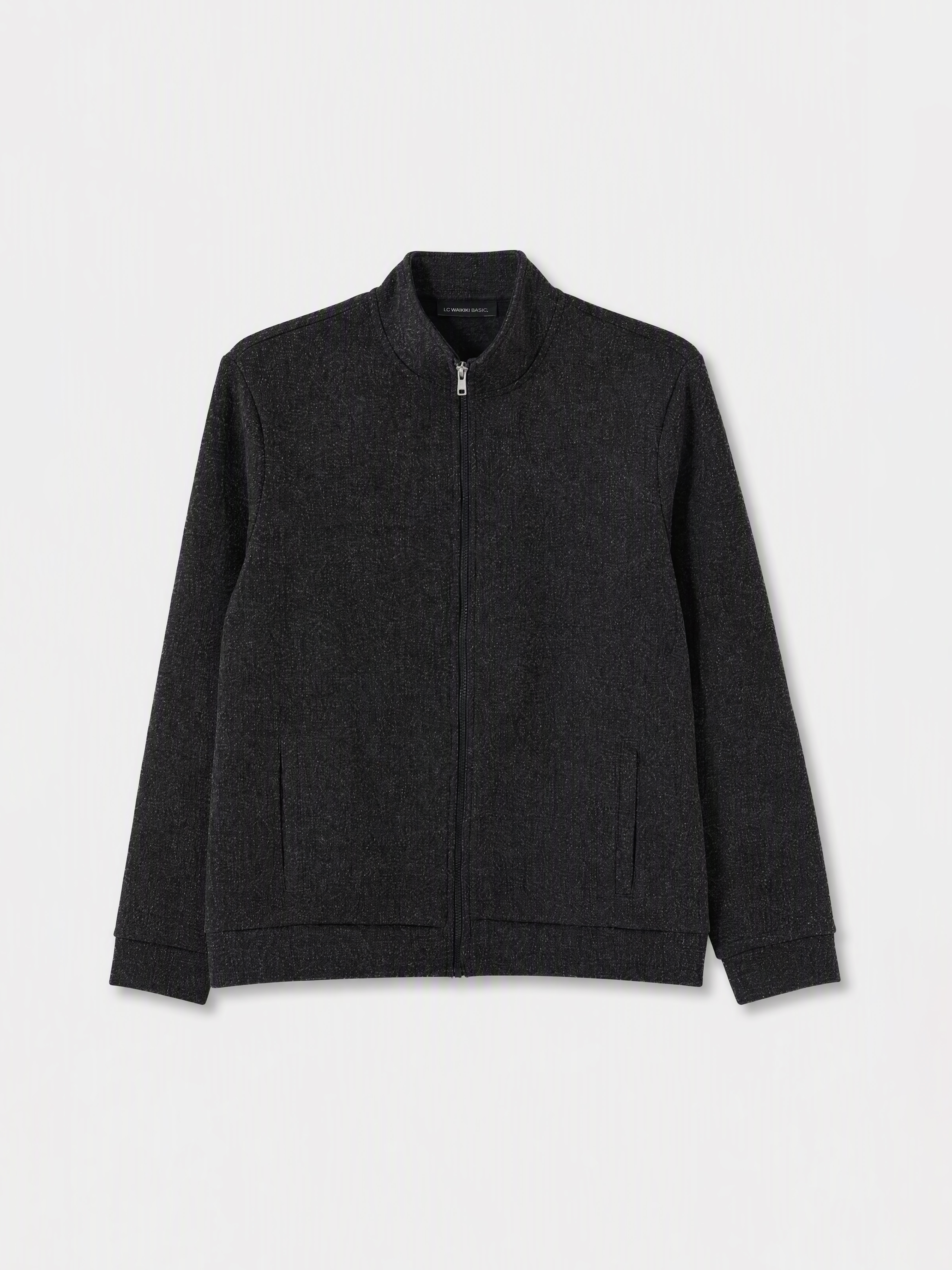LCWAIKIKI Classic Dik Yaka Erkek Fermuarlı Sweatshirt görsel 4