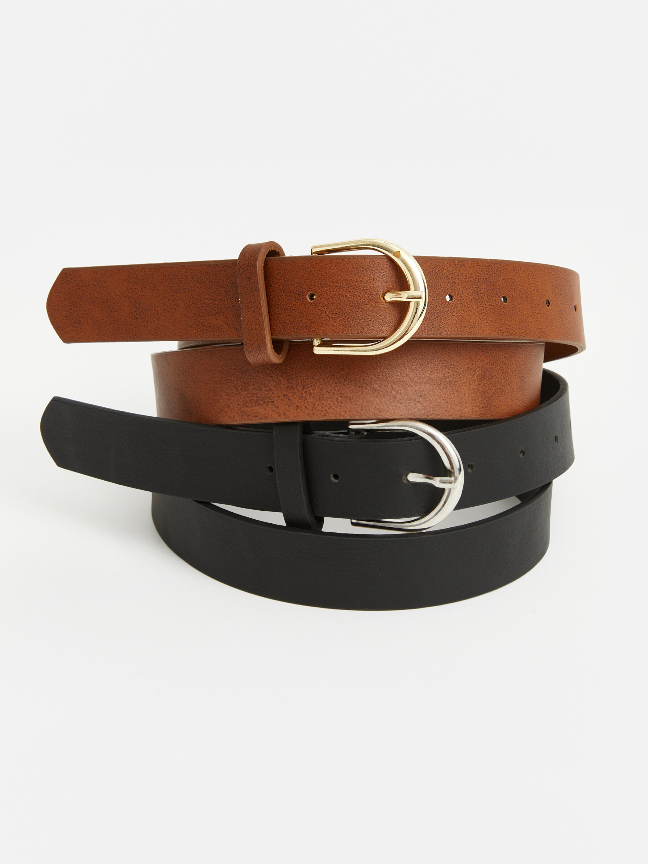 LCW ACCESSORIES Deri Görünümlü Kadın Kemer Seti 2'li