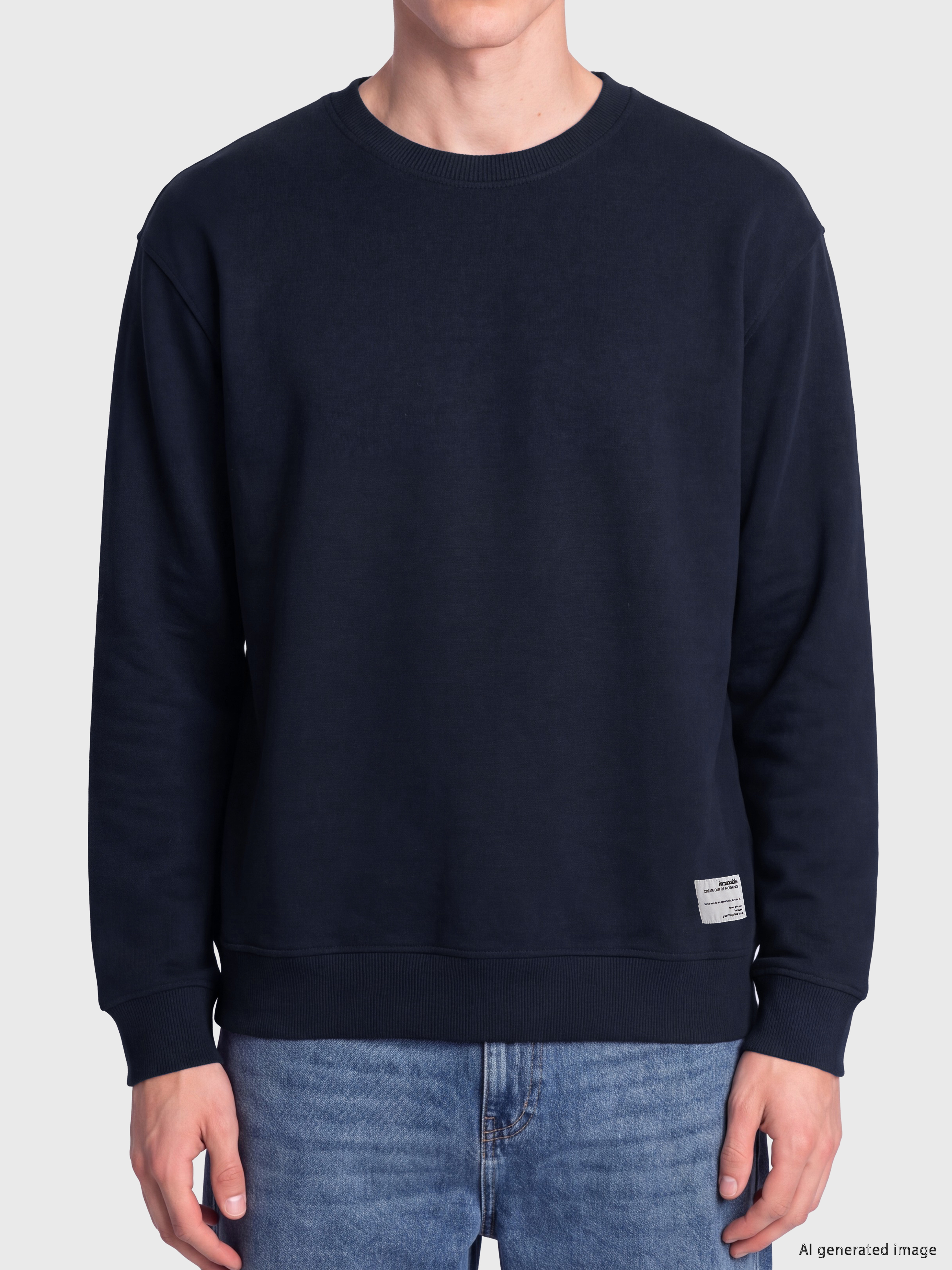 XSIDE Bisiklet Yaka Erkek Sweatshirt görsel 3