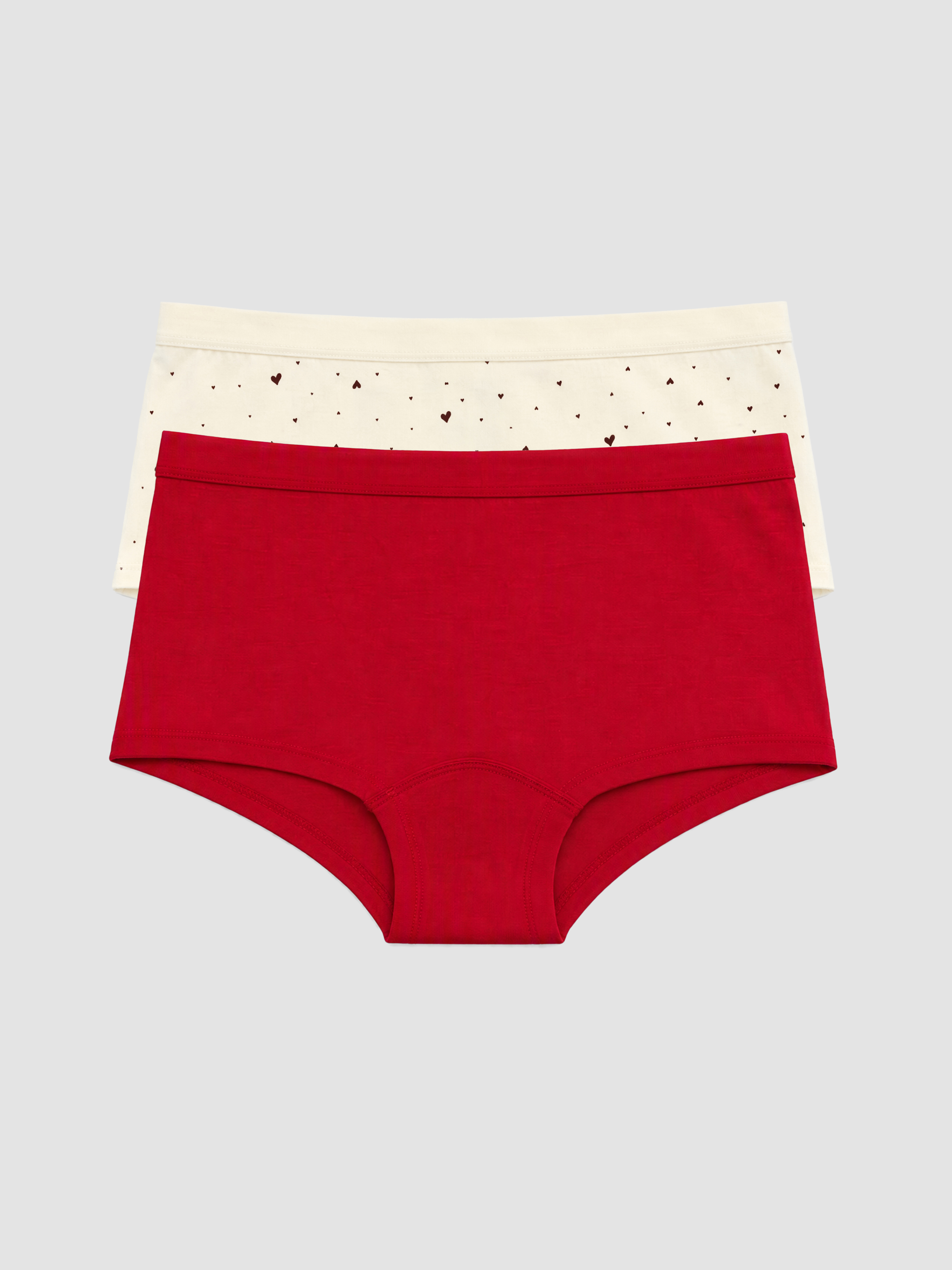 LC WAIKIKI Kalp Desenli Boxer Külot 2'li