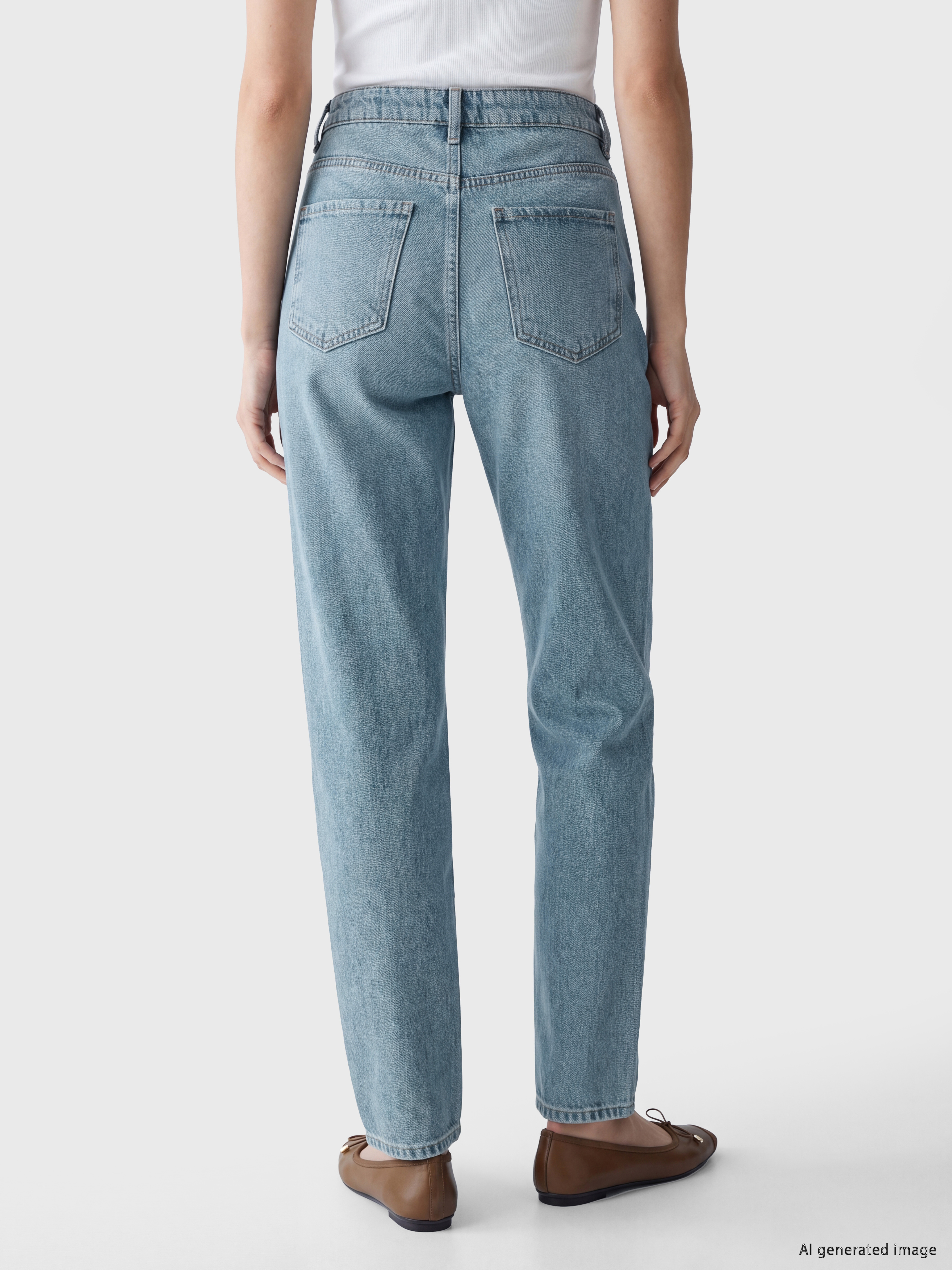 LCW Jeans Barrel Fit Kadın Jean Pantolon görsel 4