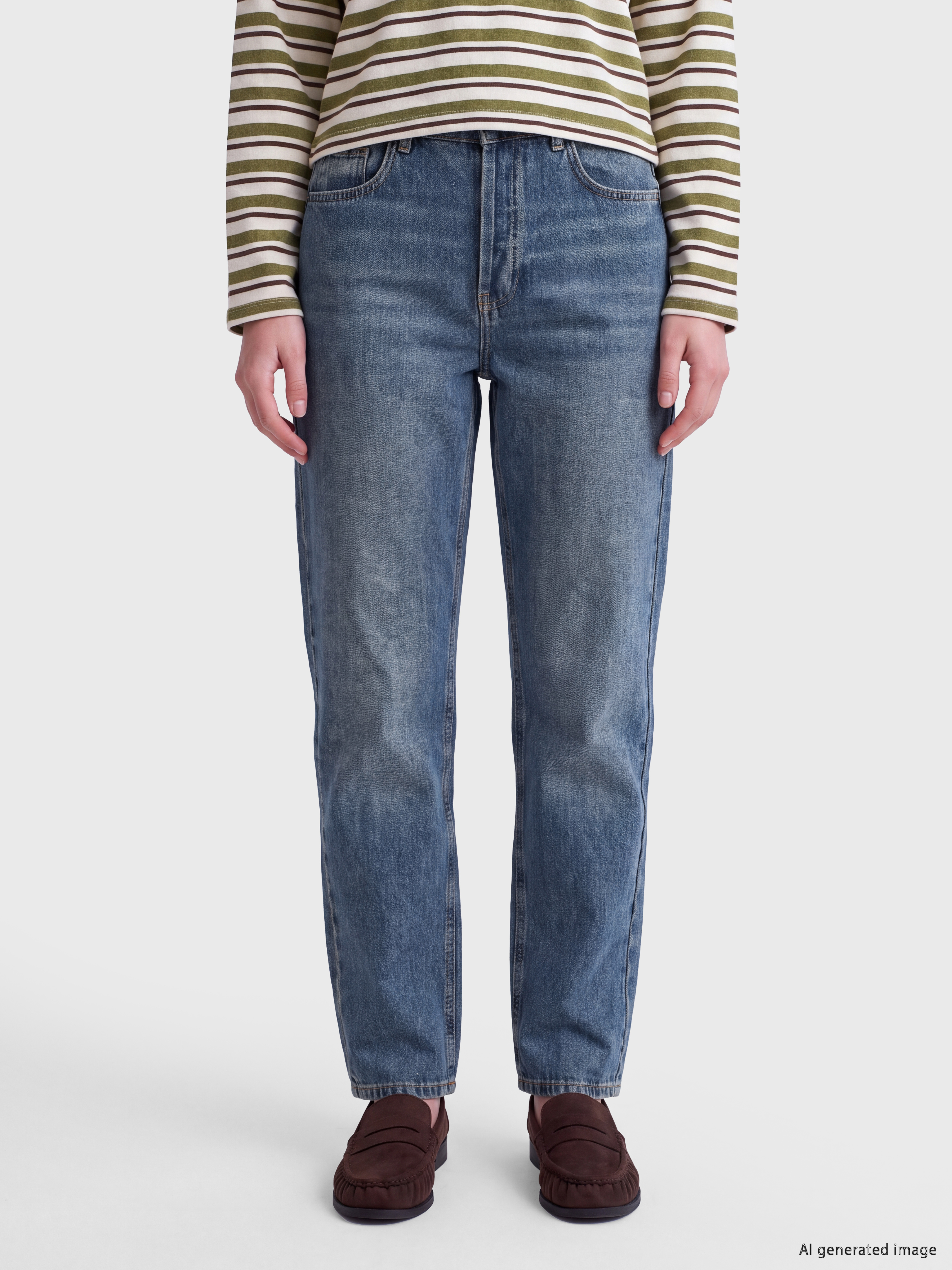 LCW Jeans Barrel Fit Kadın Jean Pantolon görsel 2