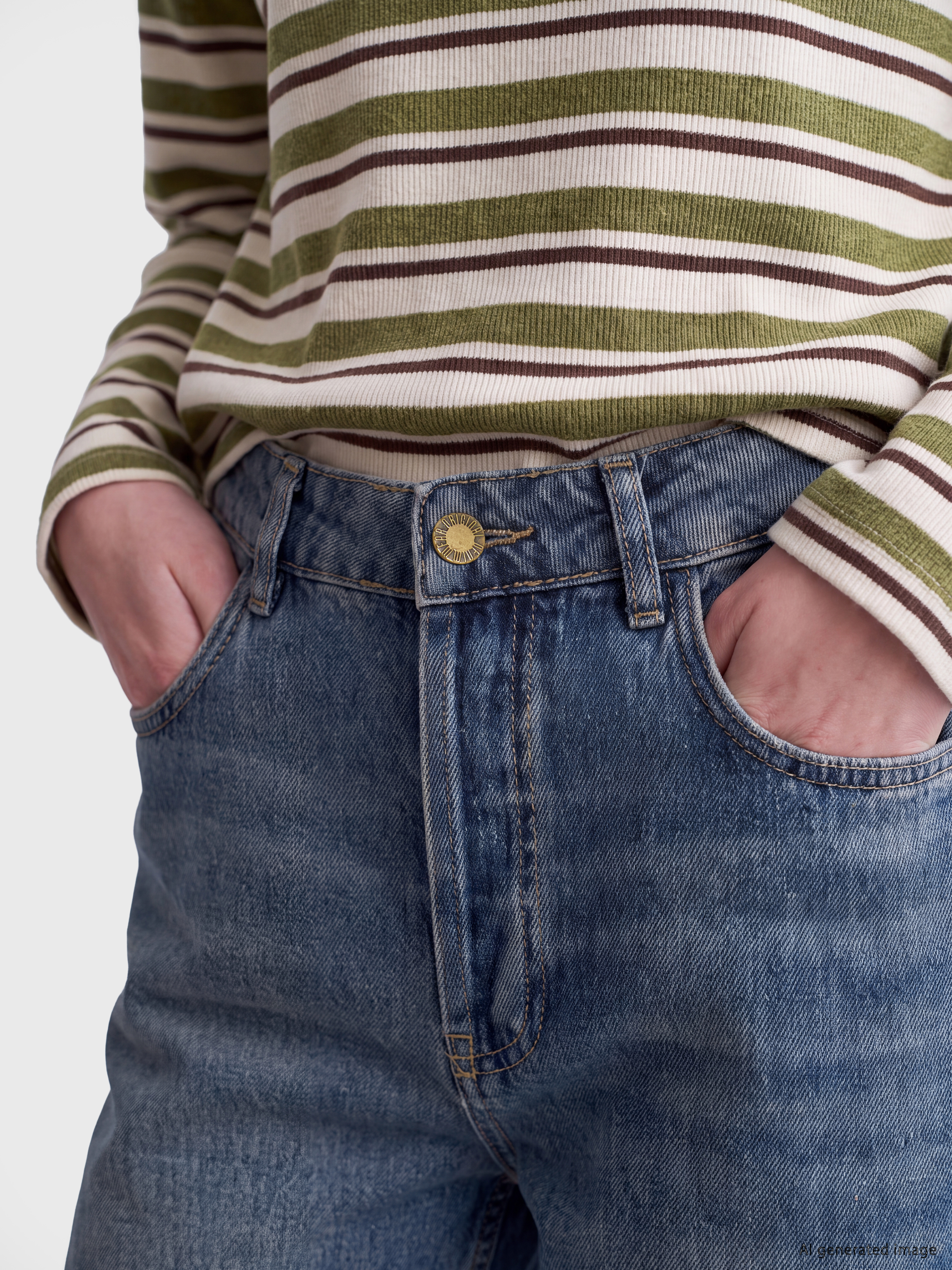 LCW Jeans Barrel Fit Kadın Jean Pantolon görsel 3