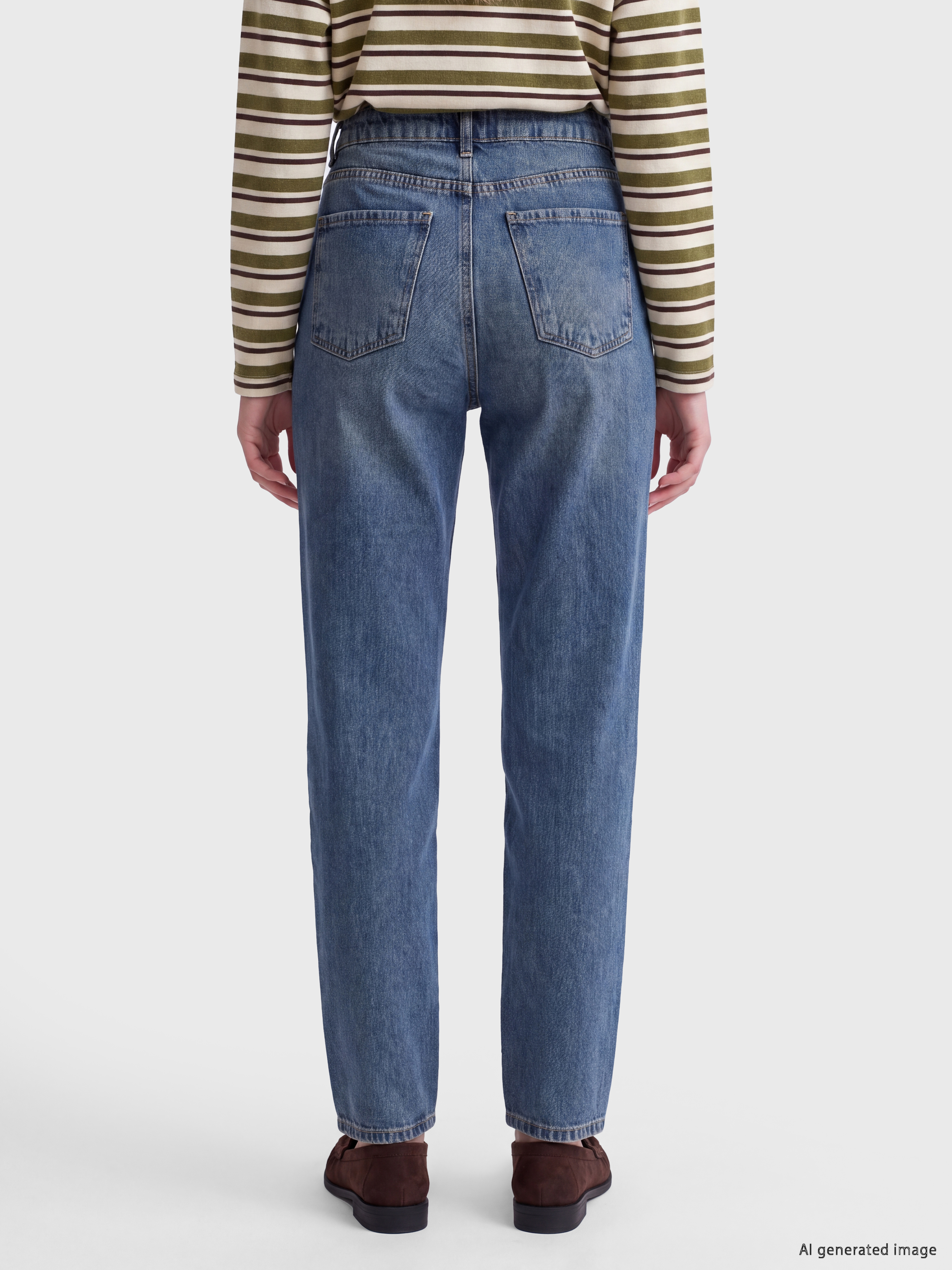 LCW Jeans Barrel Fit Kadın Jean Pantolon görsel 4