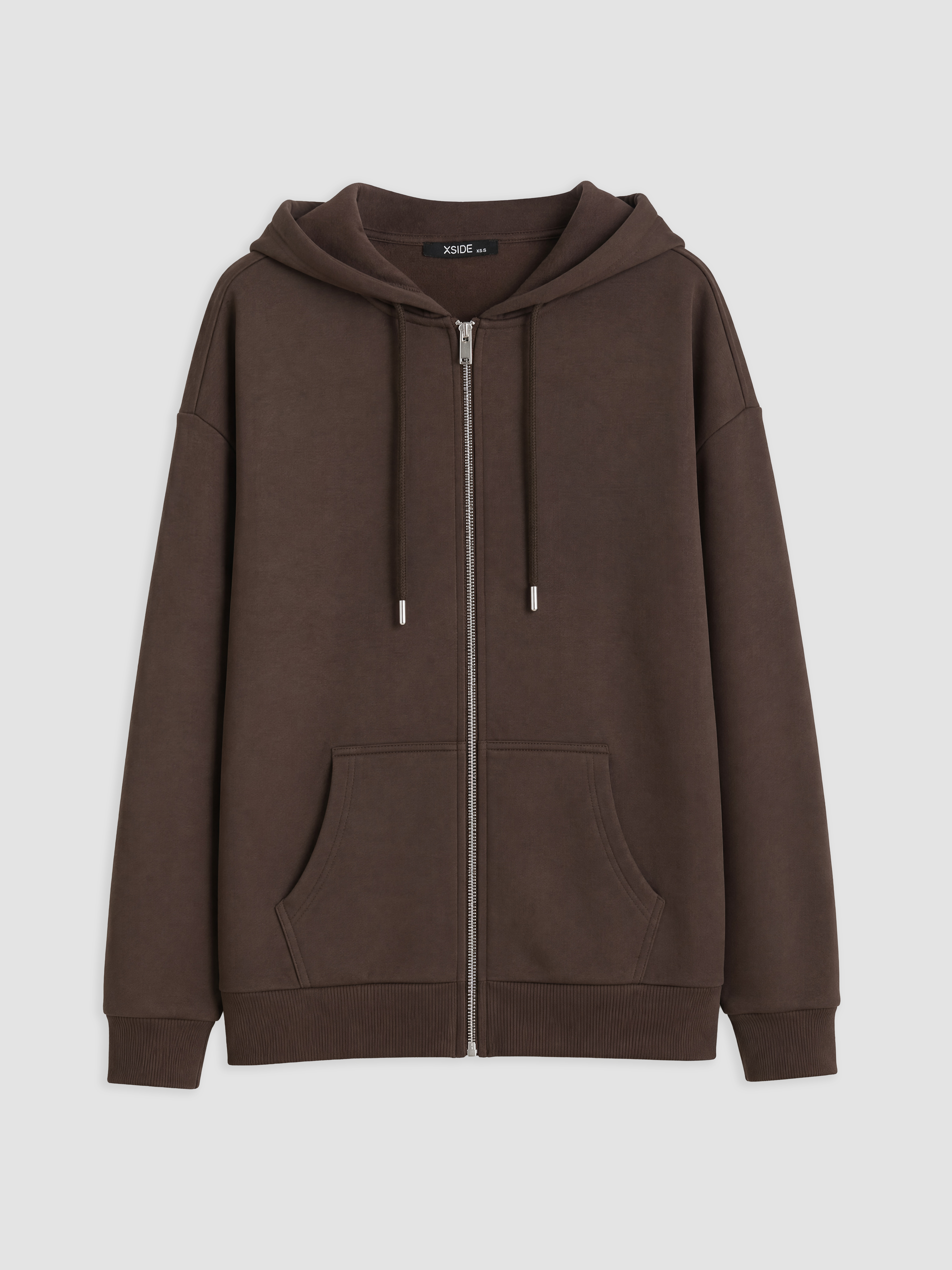 XSIDE Oversize Kadın Kalın Fermuarlı Sweatshirt görsel 5