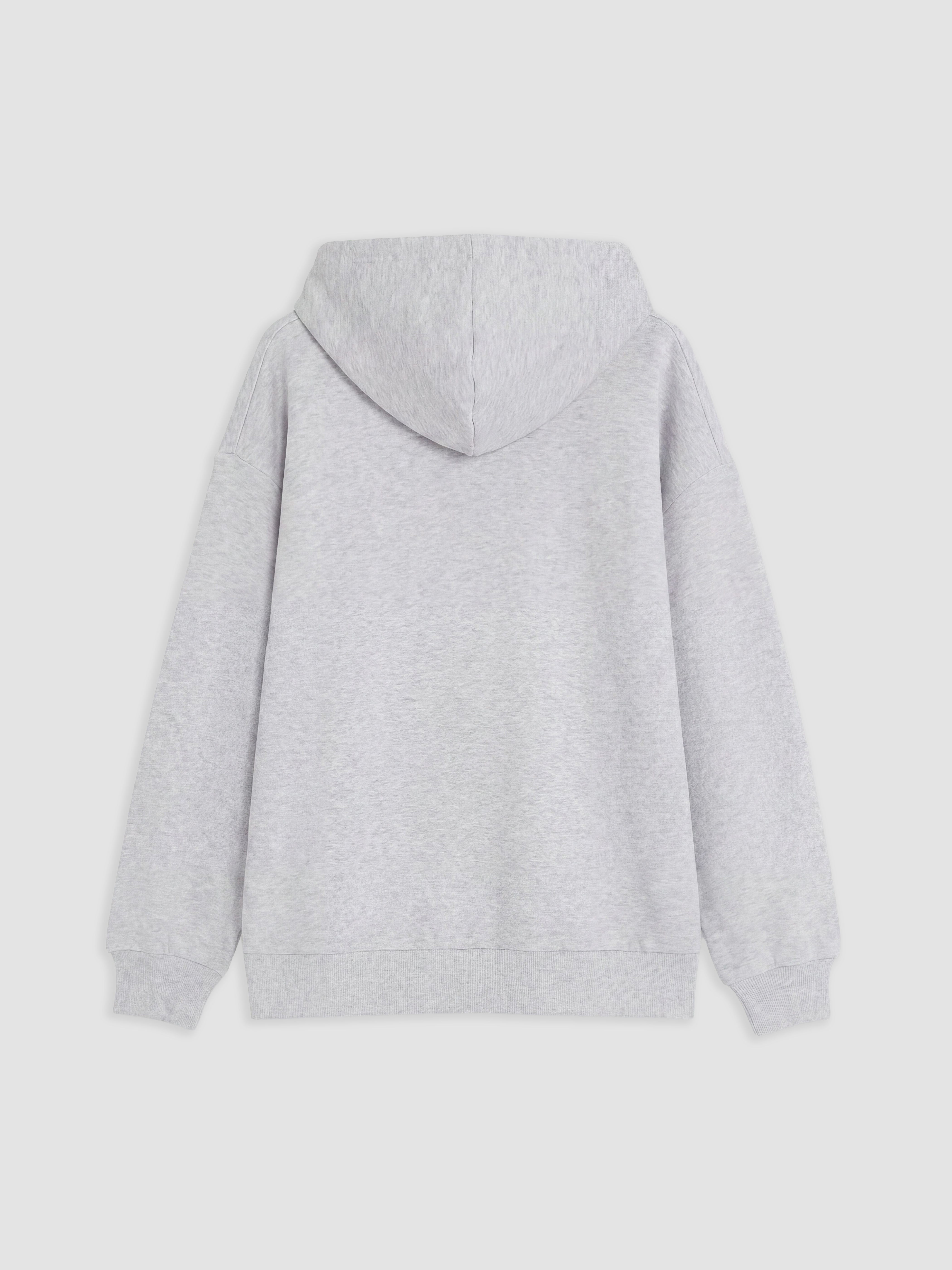 XSIDE Kapüşonlu Oversize Kadın Fermuarlı Sweatshirt görsel 6