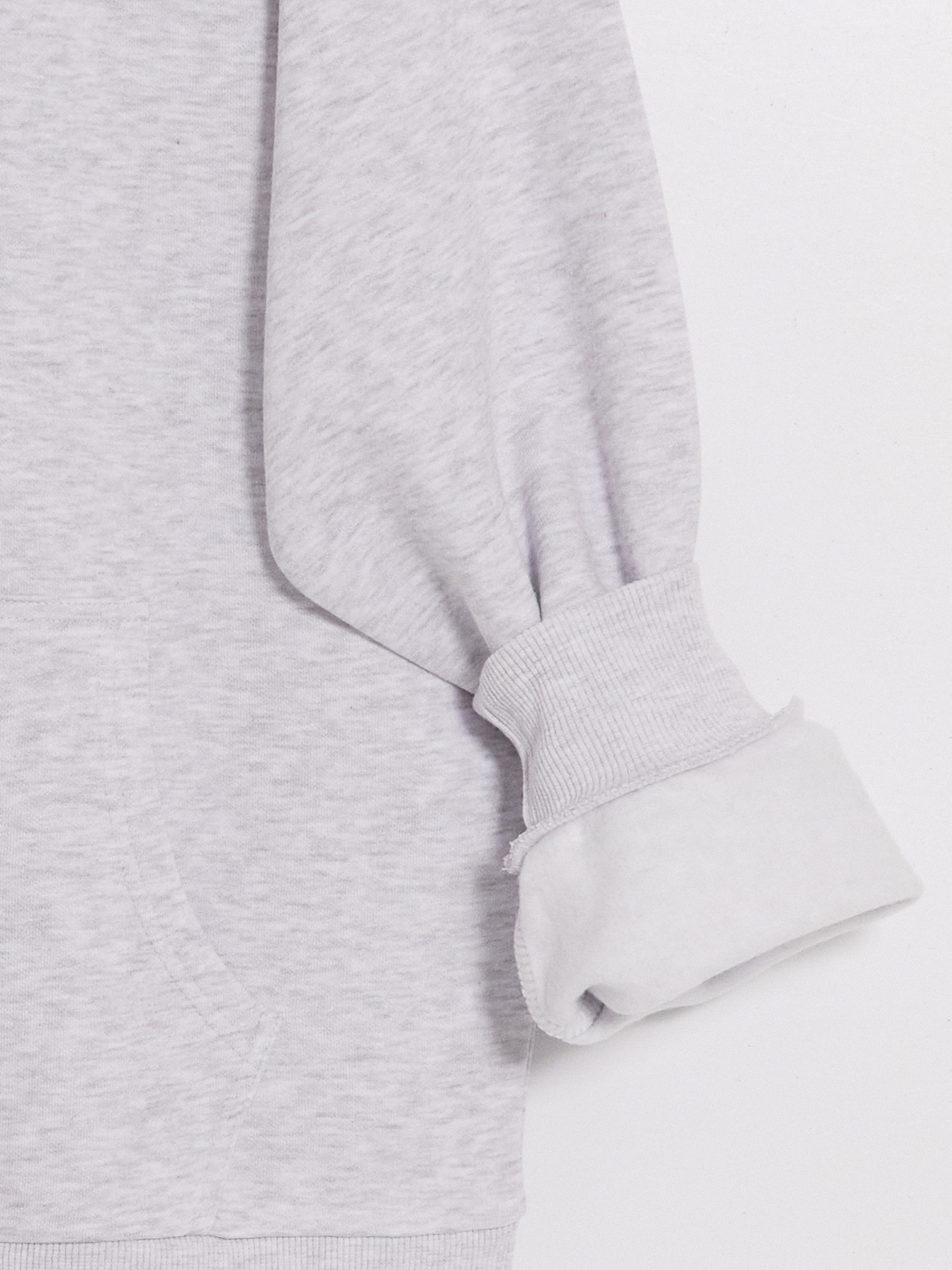 XSIDE Kapüşonlu Oversize Kadın Fermuarlı Sweatshirt görsel 8
