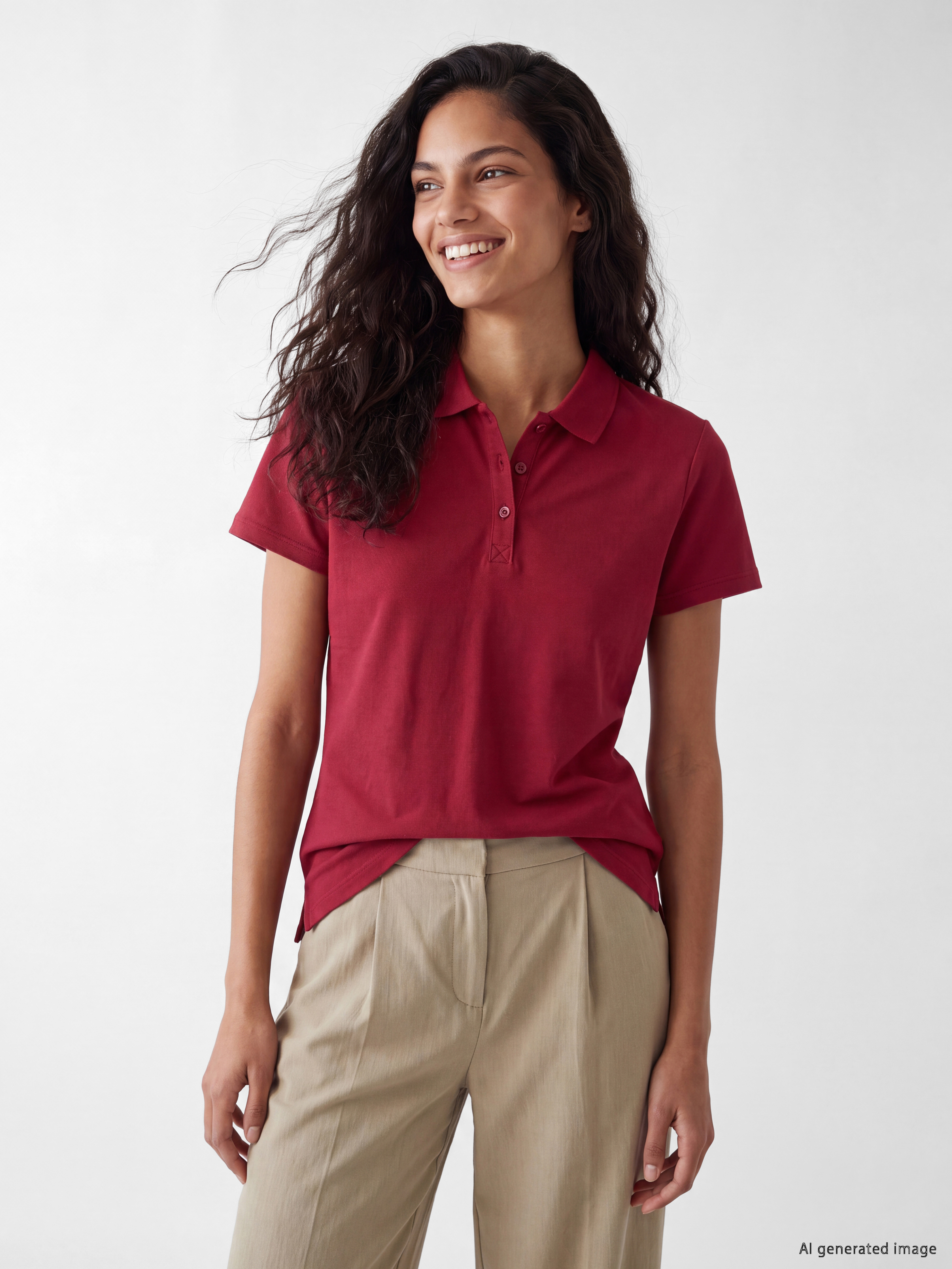 XSIDE Polo Yaka Pike Kadın Tişört