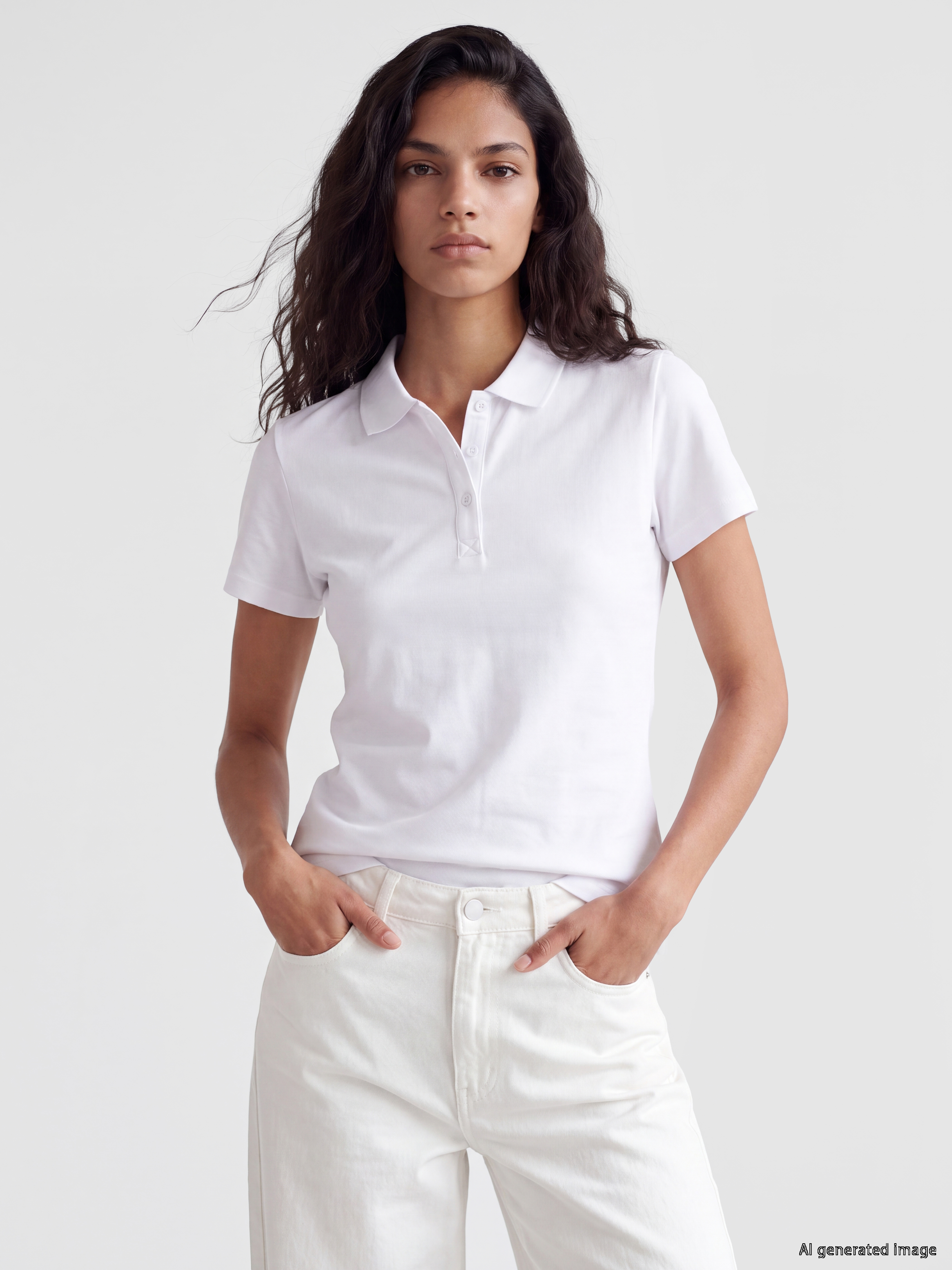 XSIDE Polo Yaka Pike Kadın Tişört
