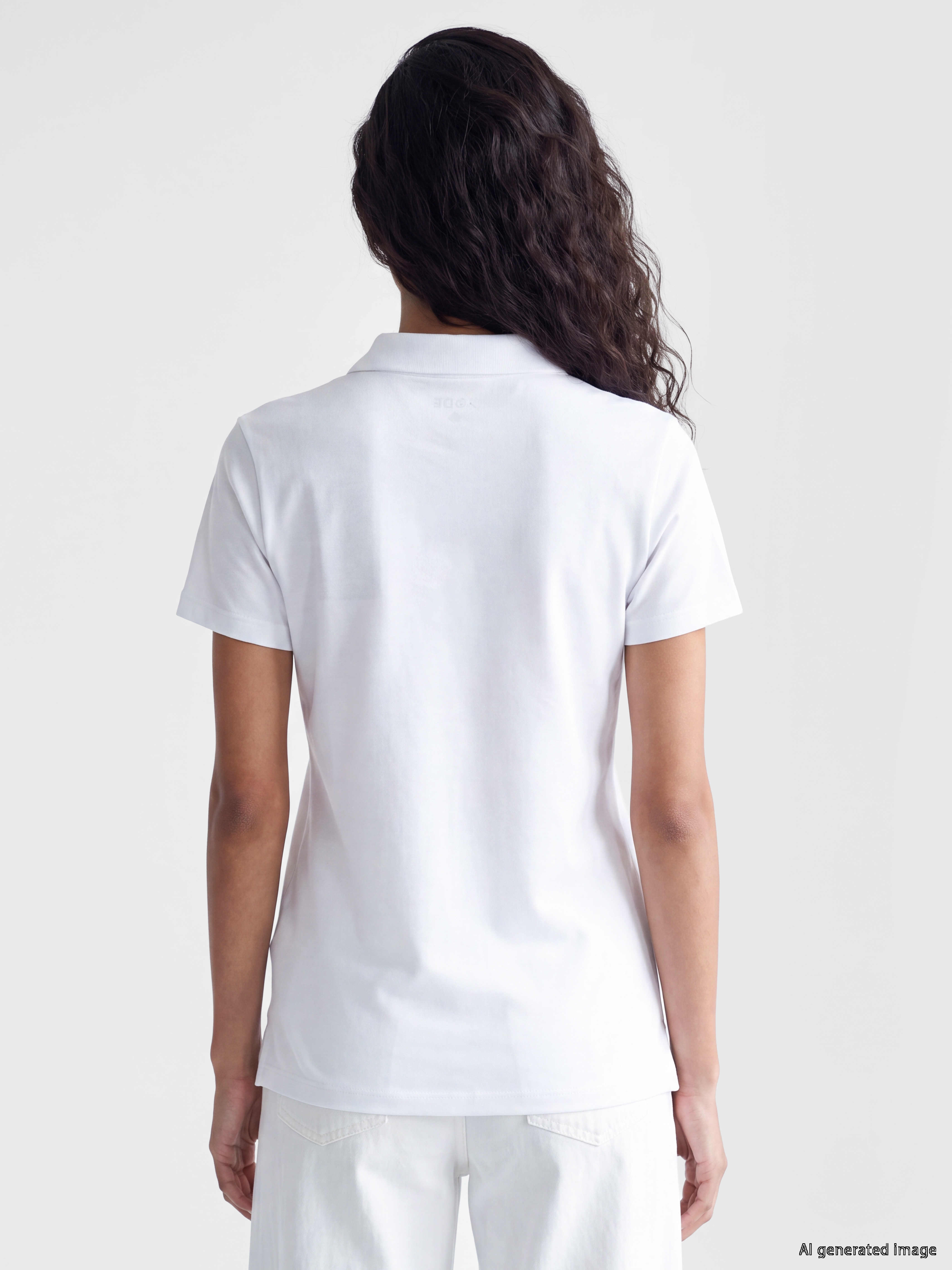 XSIDE Polo Yaka Pike Kadın Tişört görsel 4