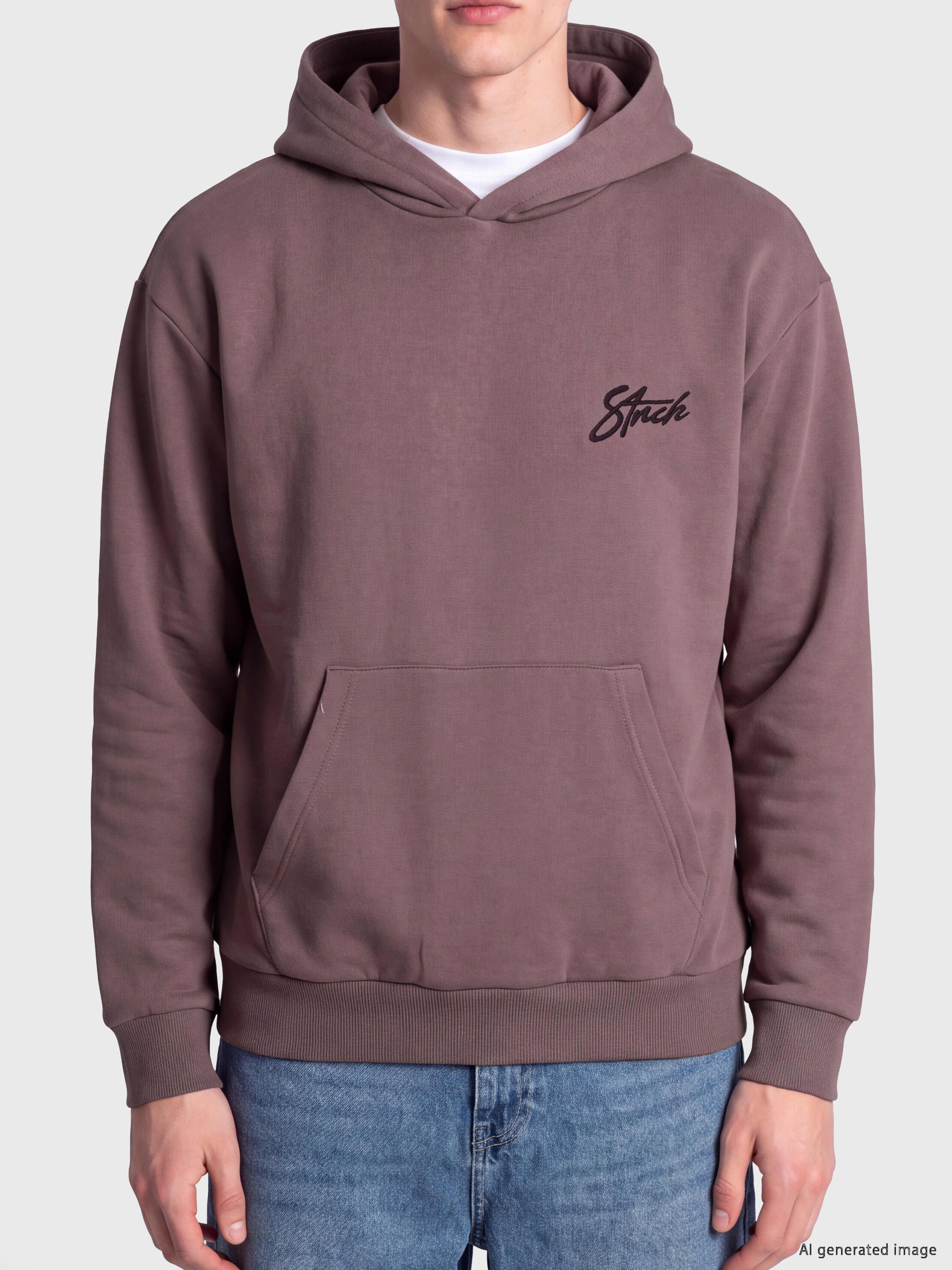 XSIDE Nakışlı Erkek Hoodie görsel 3