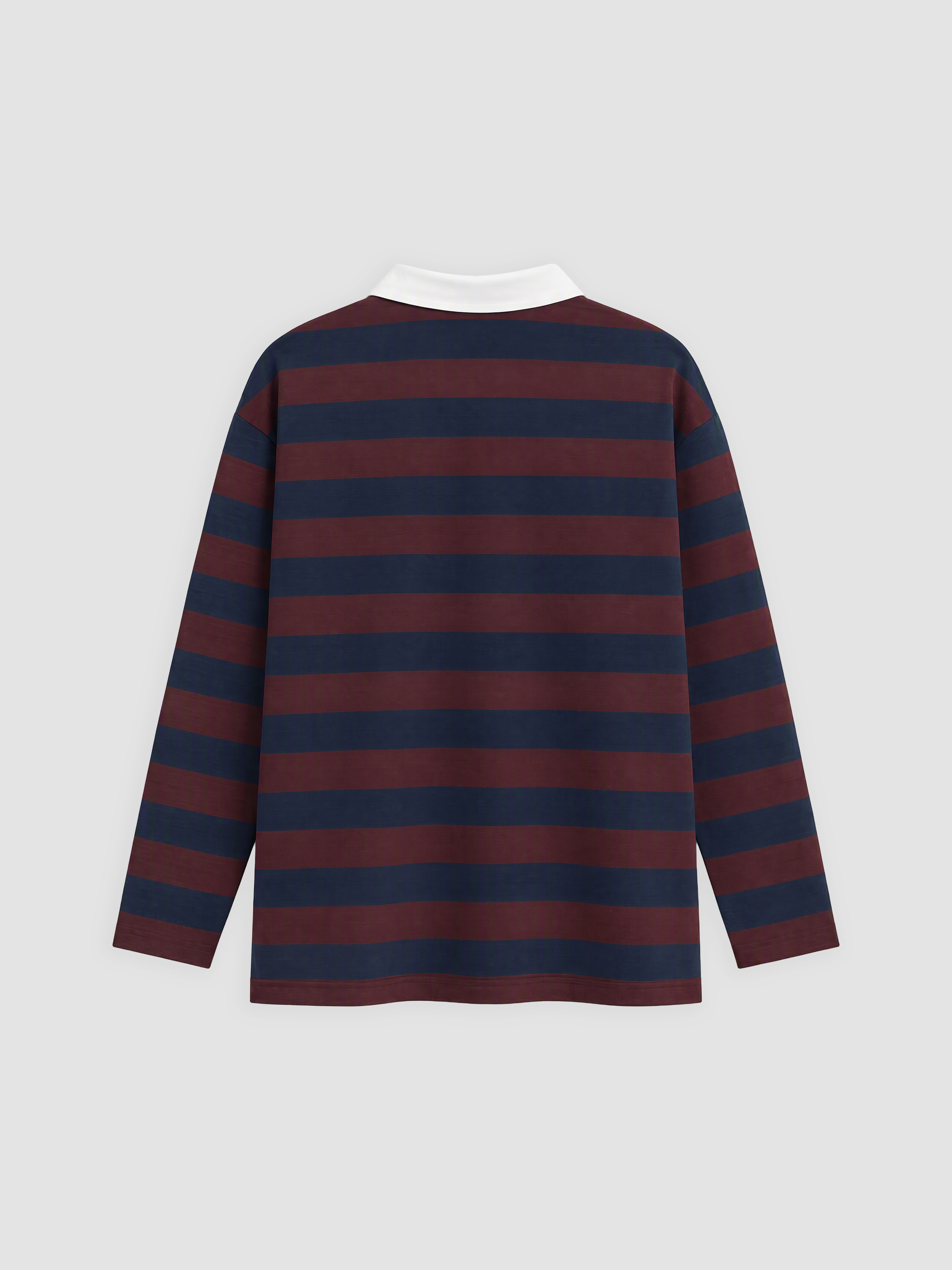LCW Modest Polo Yaka Çizgili Kadın Sweatshirt Tunik görsel 6