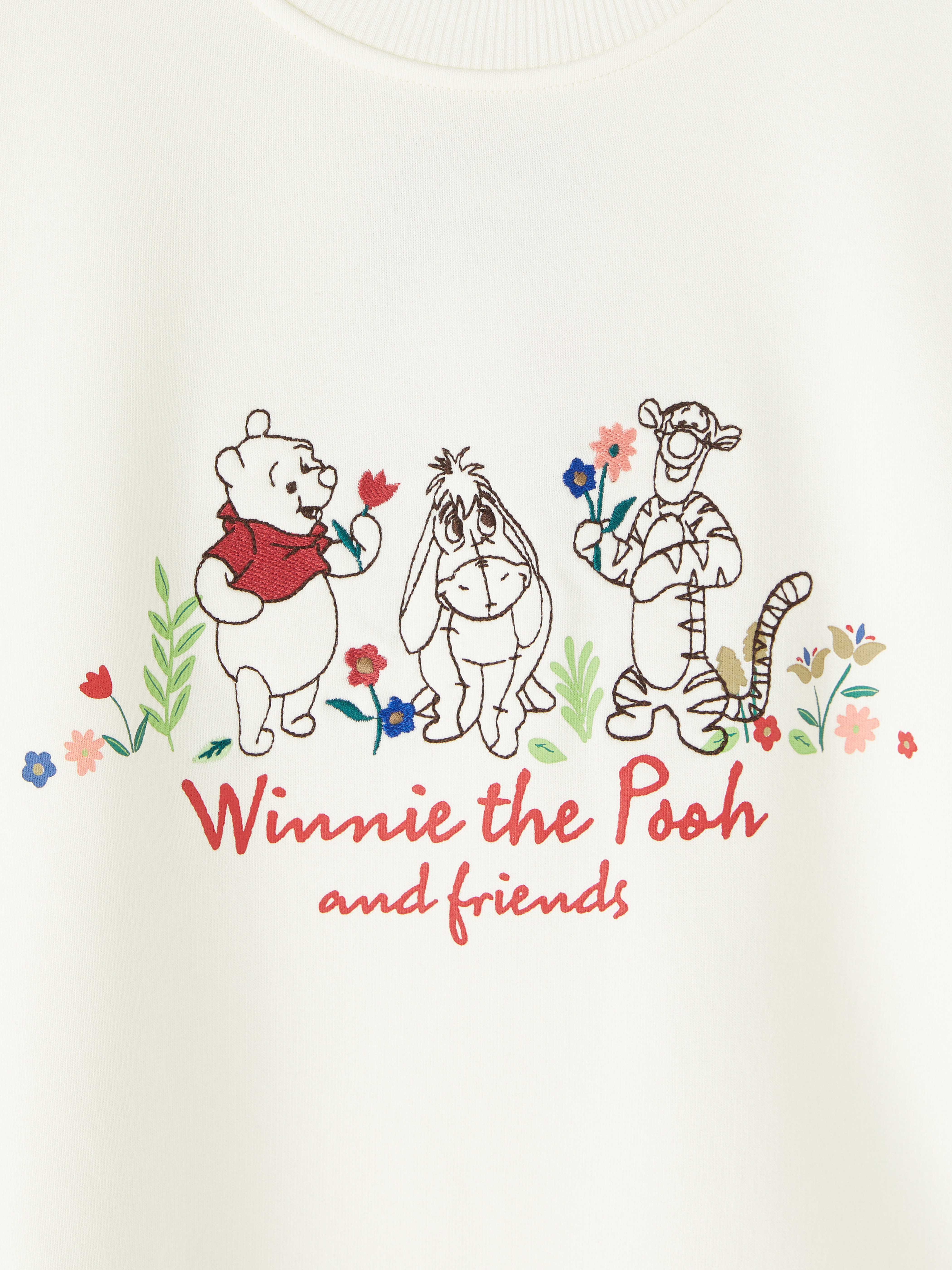 XSIDE Winnie the Pooh Nakışlı Oversize Kadın Sweatshirt görsel 7