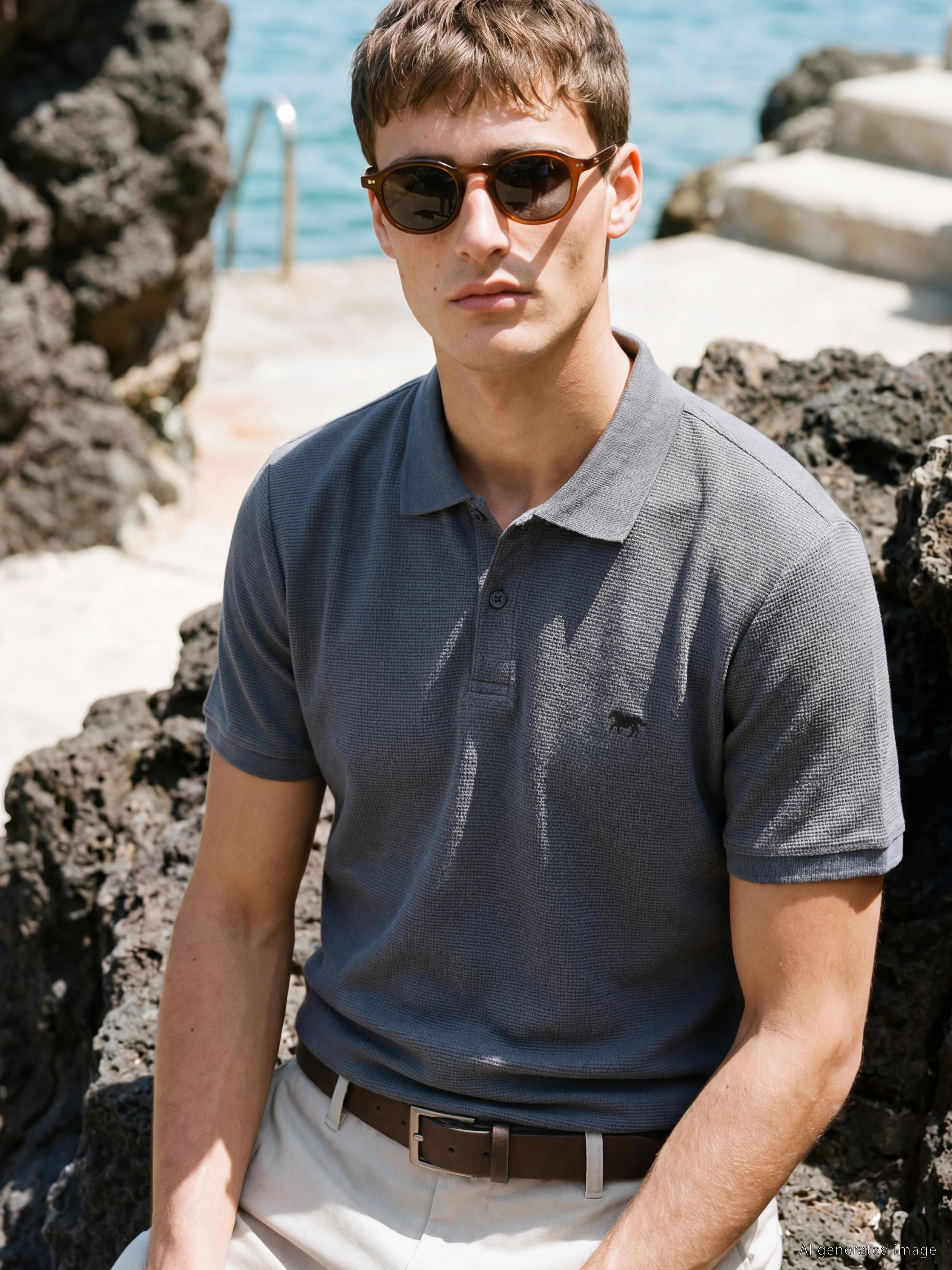 LCW Vision Polo Yaka Erkek Tişört görsel 2