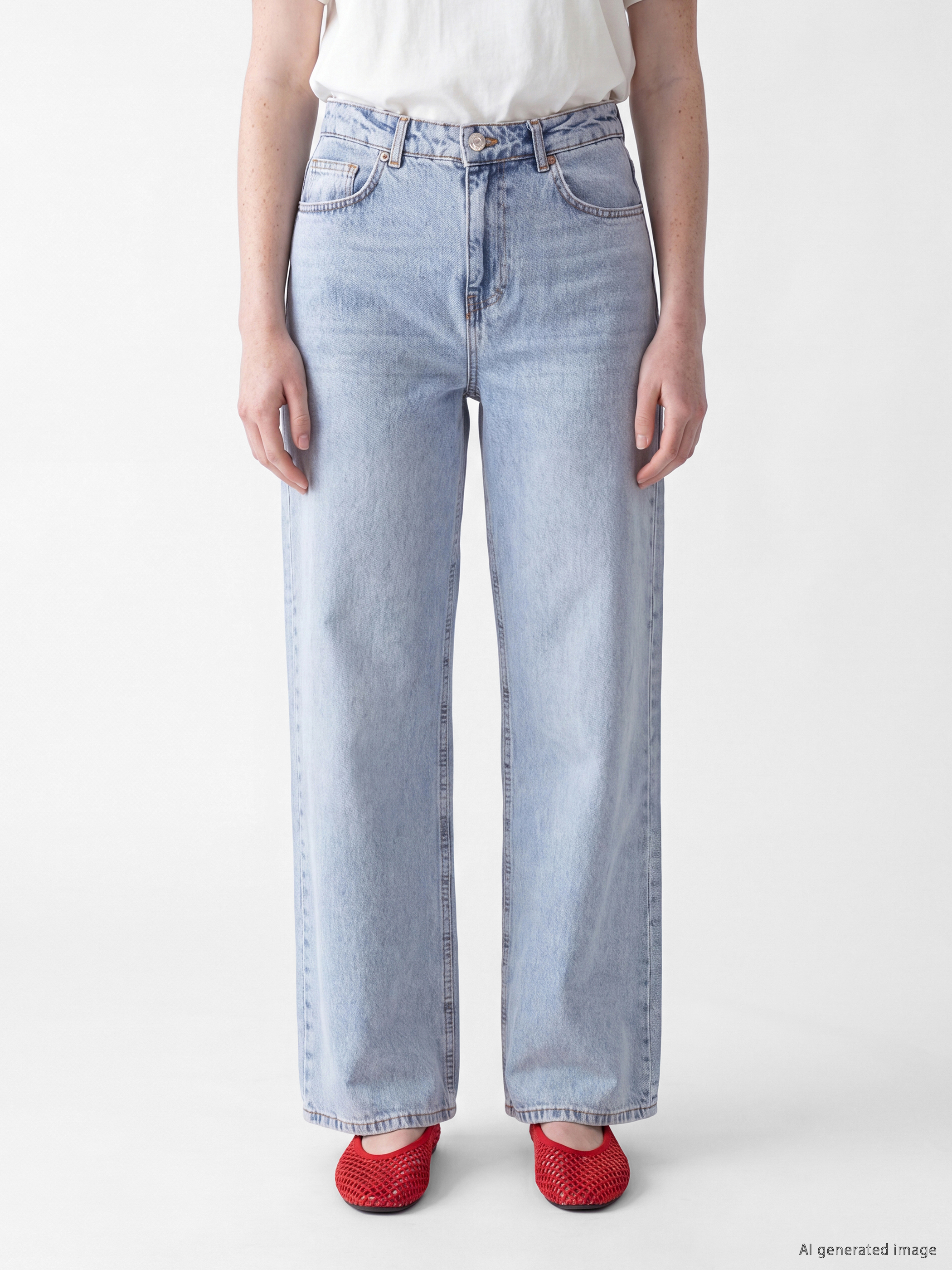 XSIDE Straight Fit Kadın Jean Pantolon görsel 2