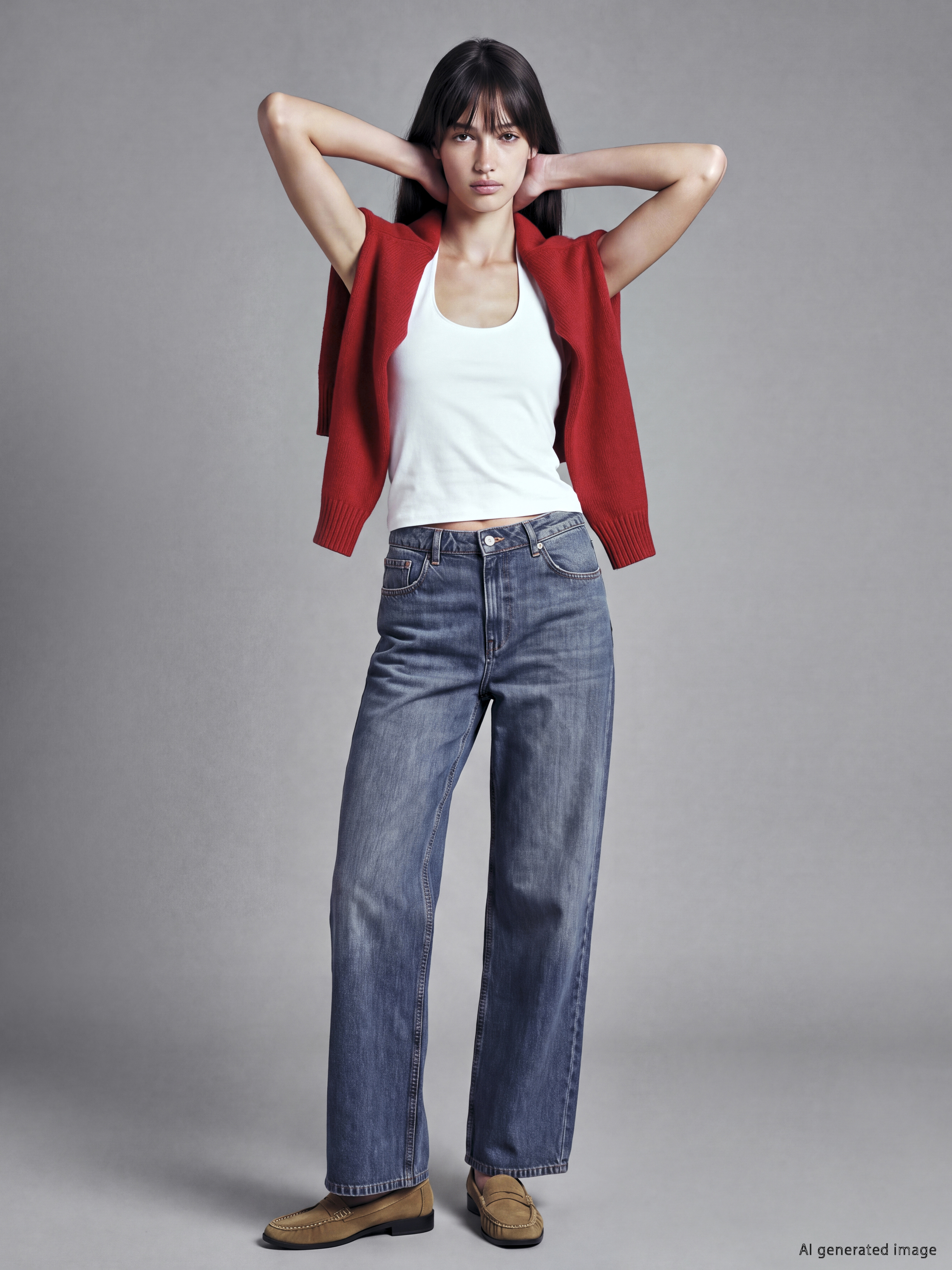 XSIDE Straight Fit Kadın Jean Pantolon görsel 2