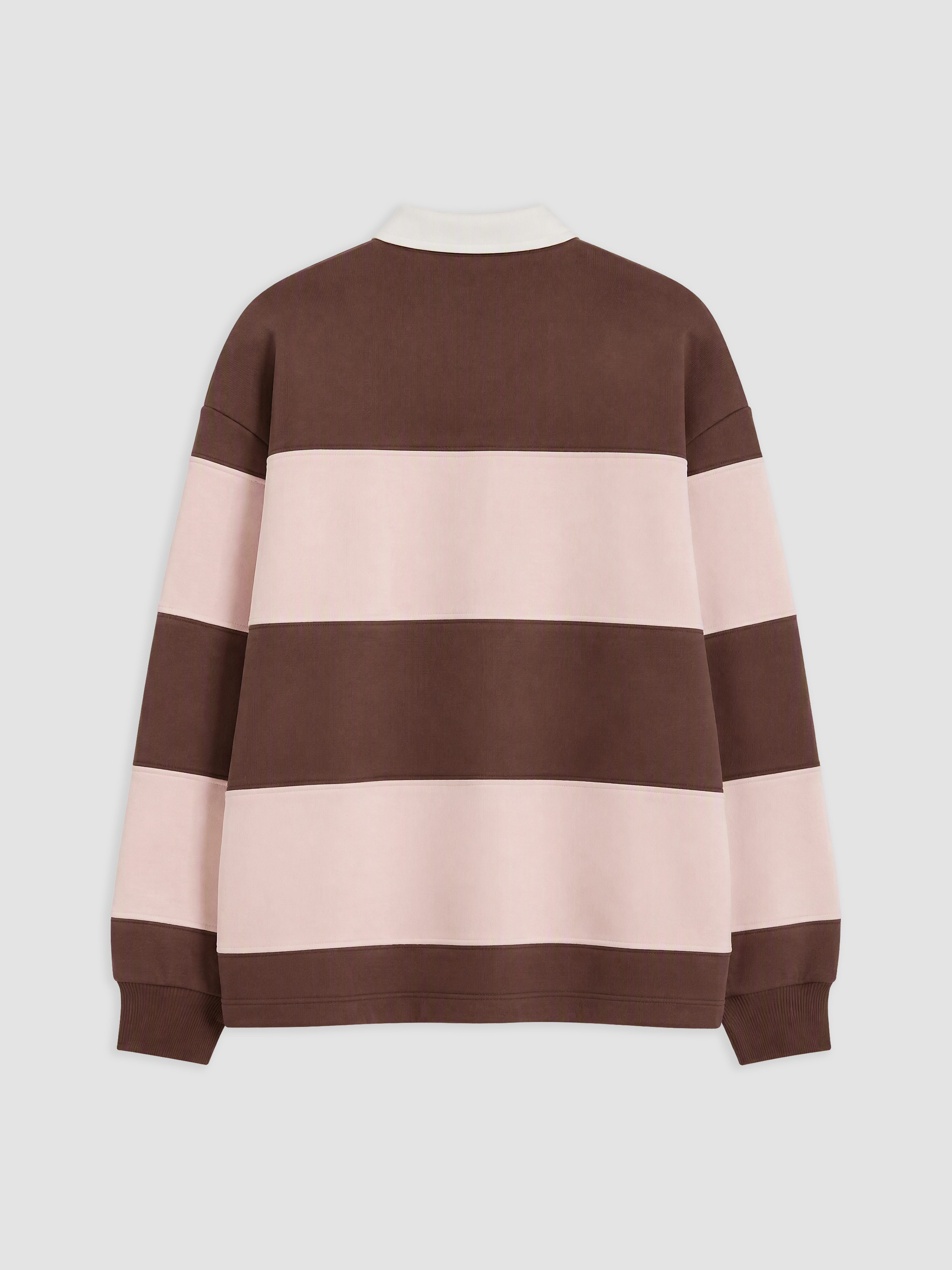 XSIDE Polo Yaka Nakışlı Oversize Kadın Sweatshirt görsel 7