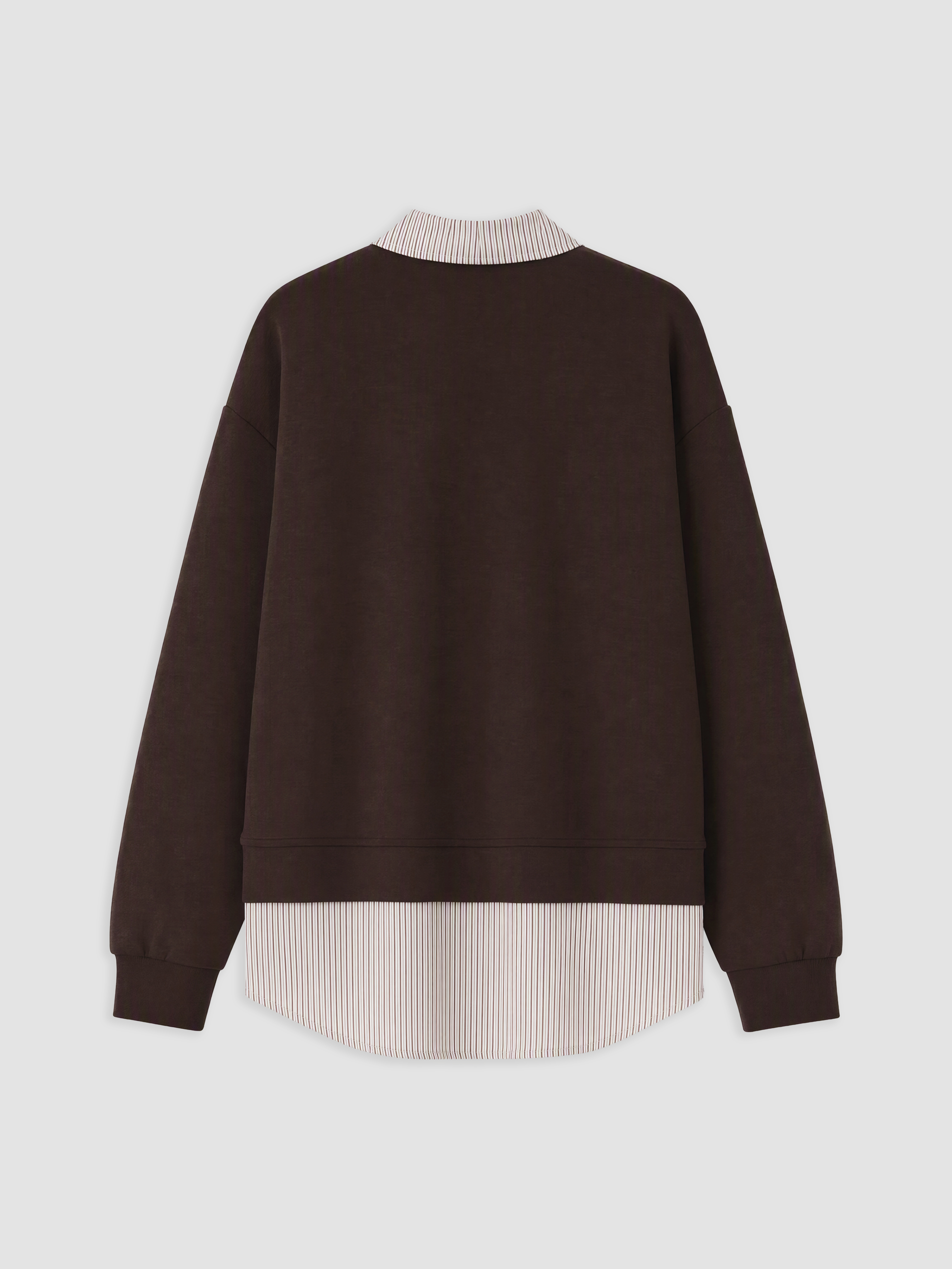 LCW Modest Gömlek Yaka Kadın Sweatshirt Tunik görsel 2
