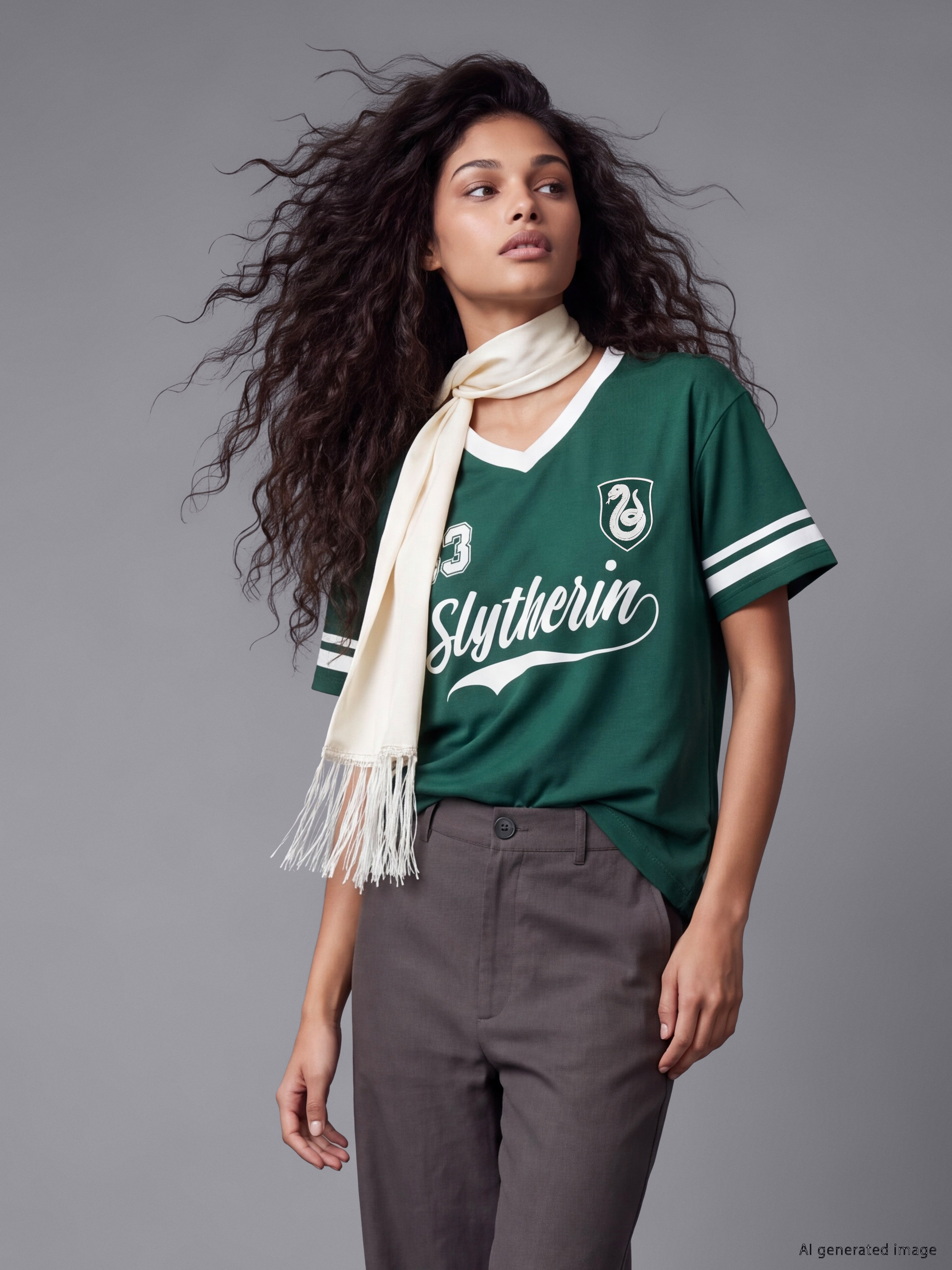 XSIDE Harry Potter Baskılı Oversize Kadın Tişört
