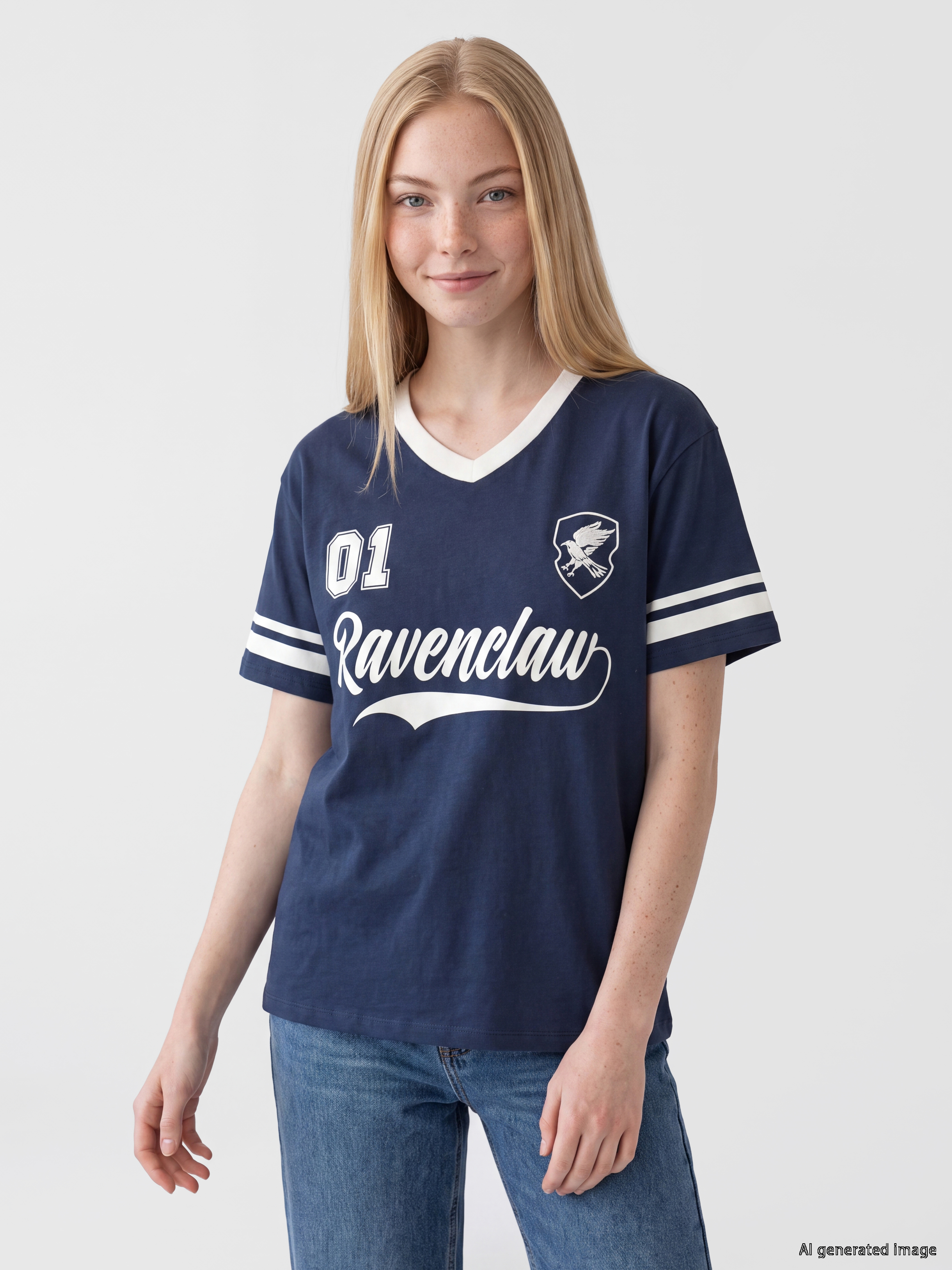 XSIDE Harry Potter Baskılı Oversize Kadın Tişört