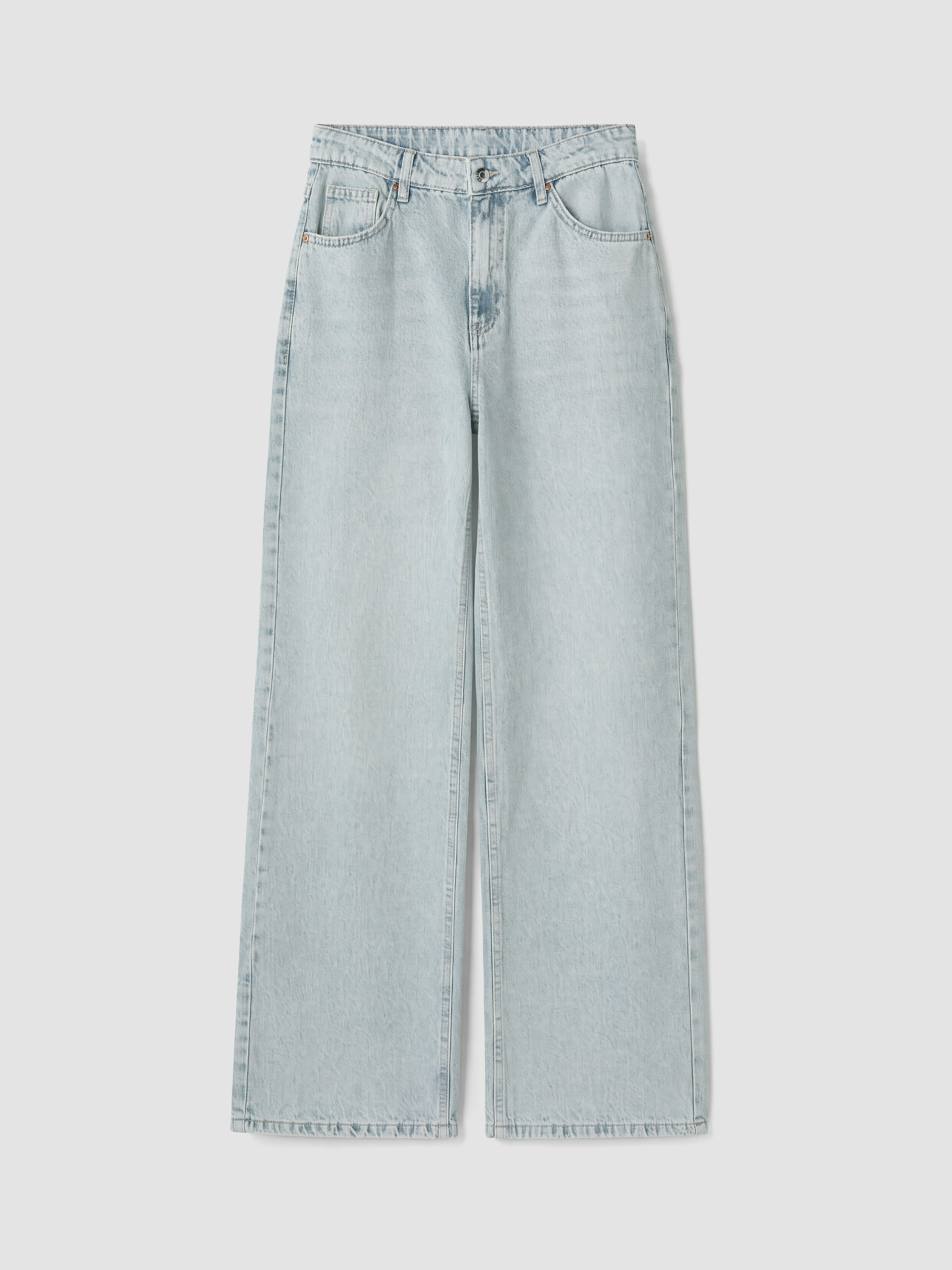 XSIDE Yüksek Bel Wideleg Kadın Jean Pantolon görsel 6