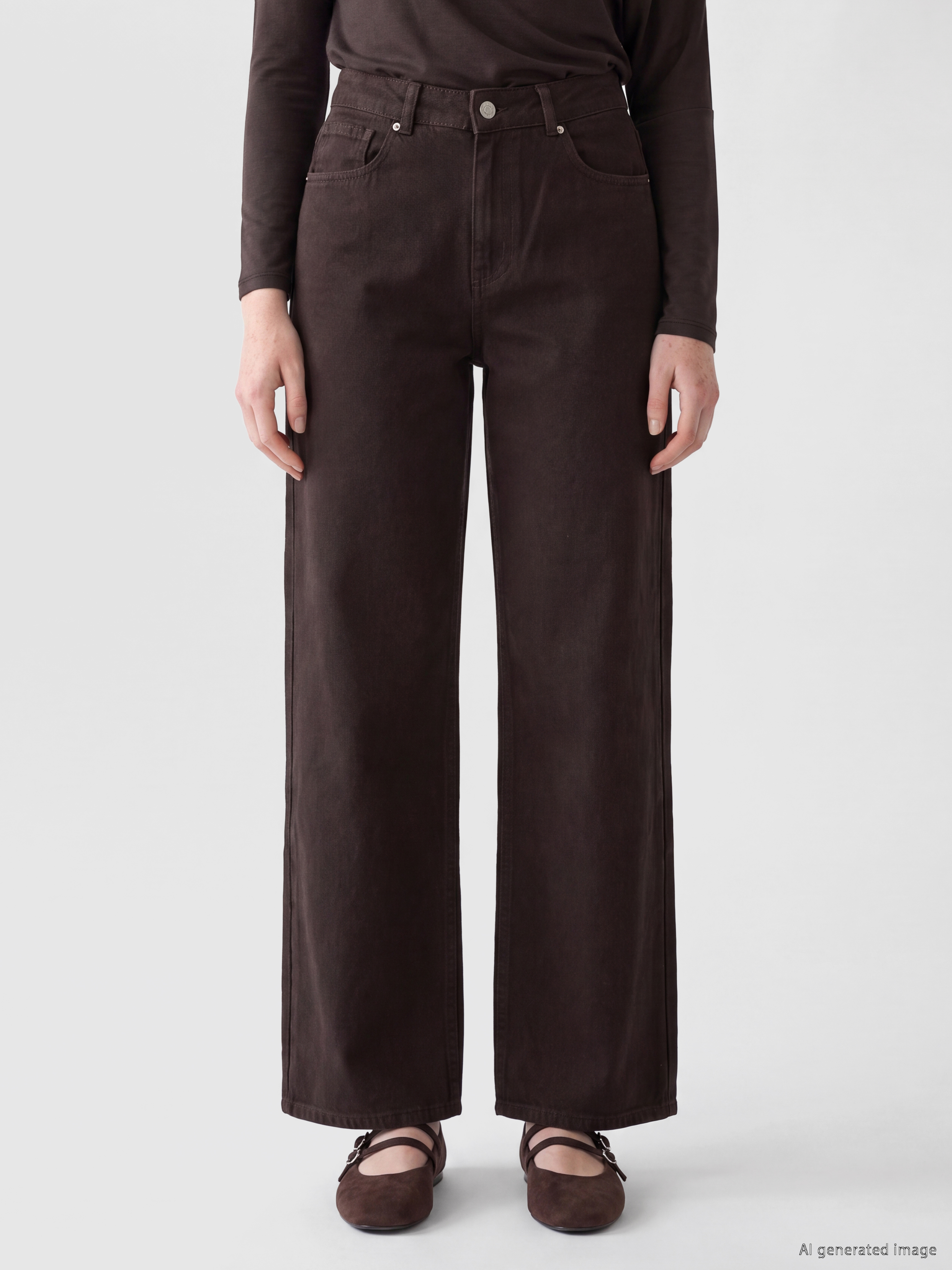 XSIDE Wideleg Kadın Jean Pantolon görsel 2