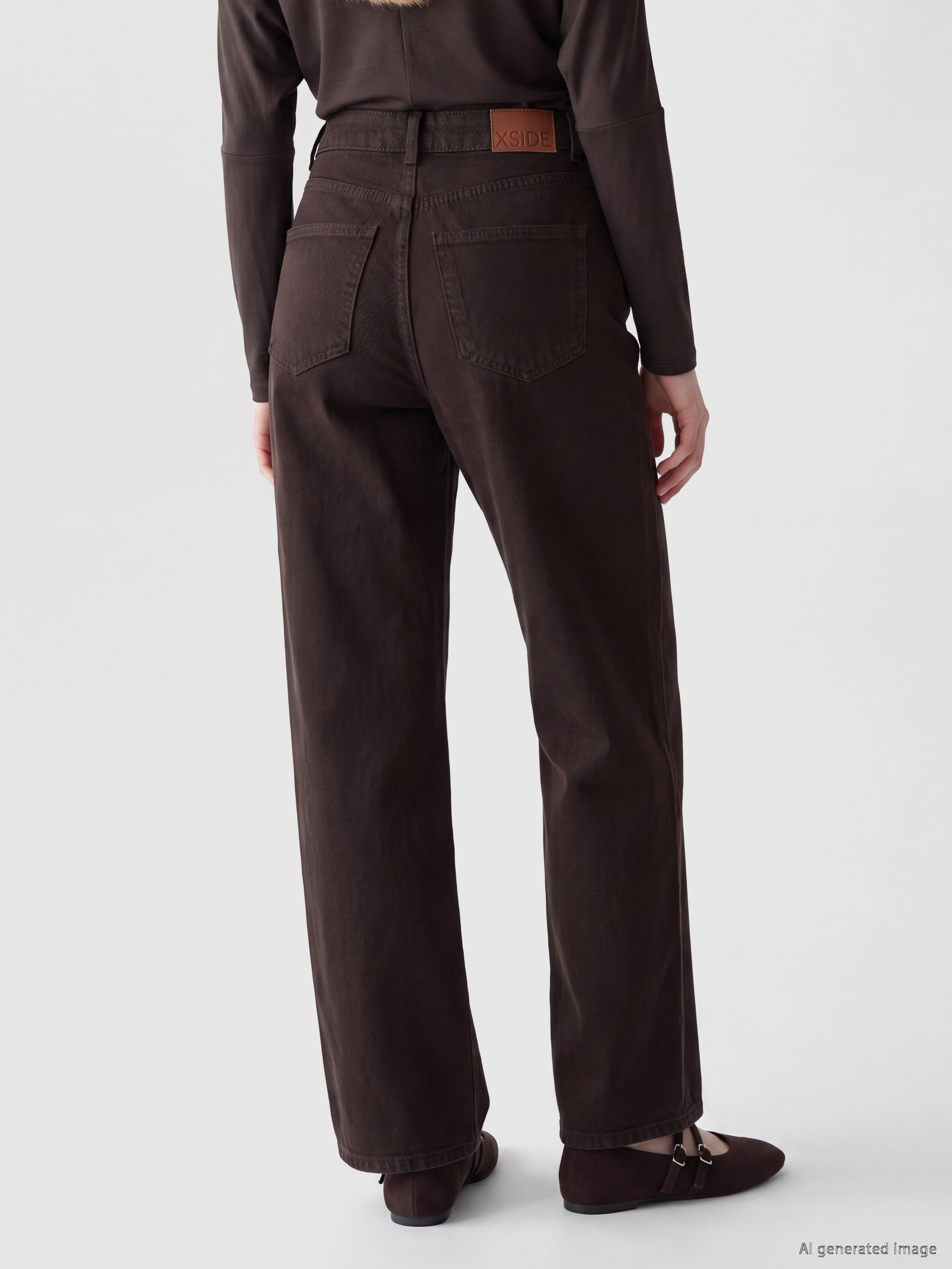 XSIDE Wideleg Kadın Jean Pantolon görsel 4