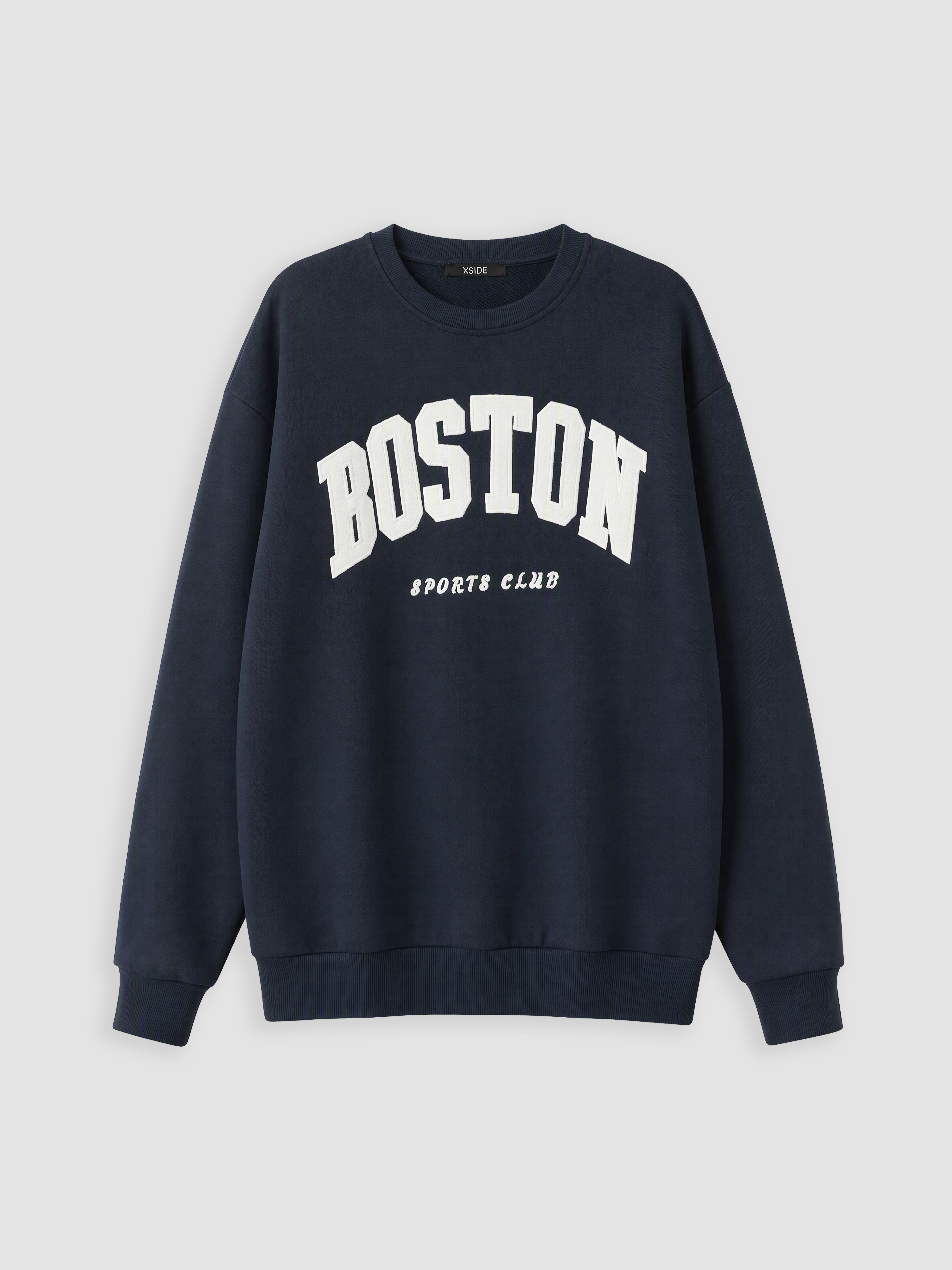 XSIDE Boston Nakışlı Oversize Kadın Sweatshirt görsel 5