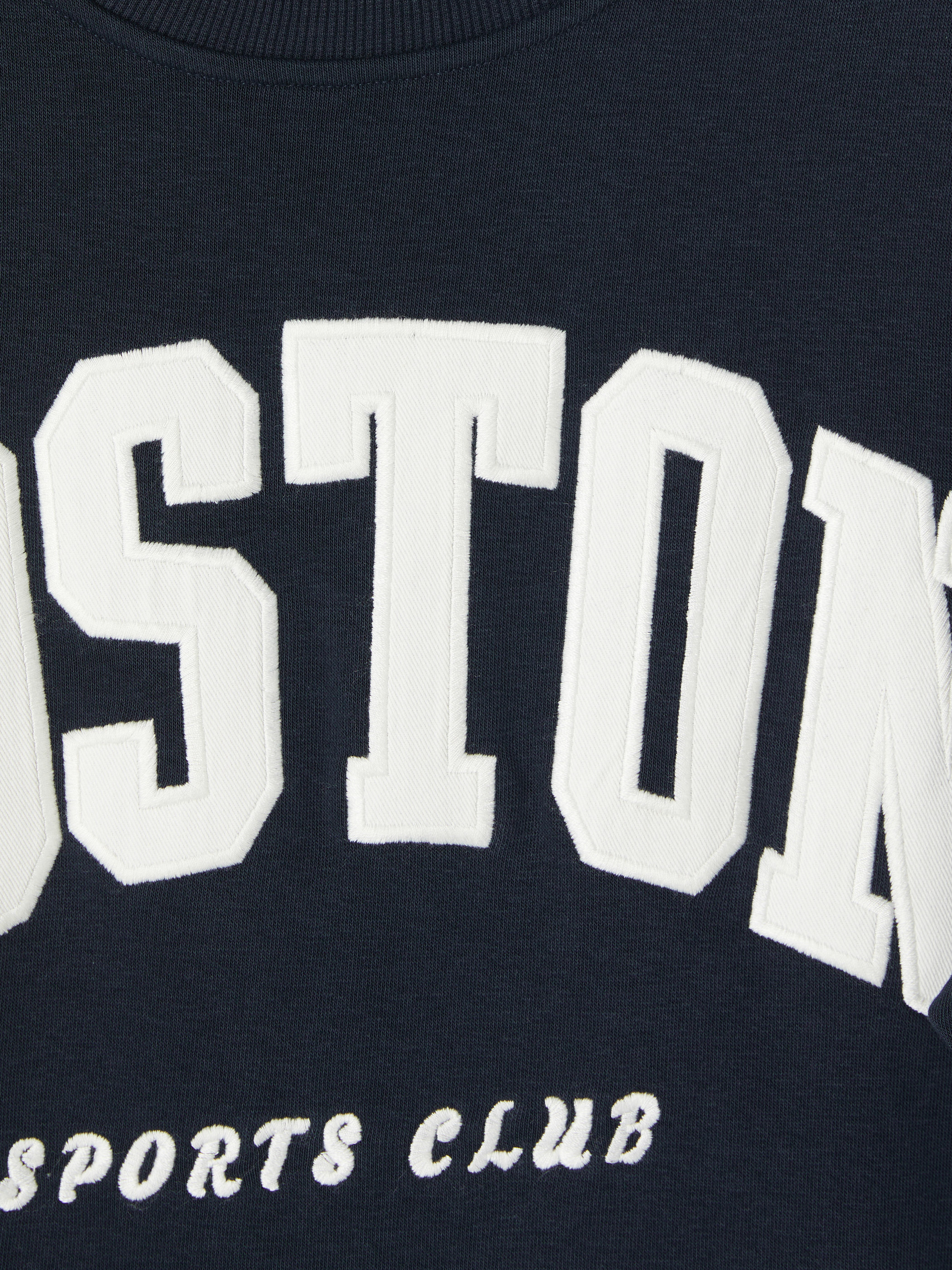 XSIDE Boston Nakışlı Oversize Kadın Sweatshirt görsel 6