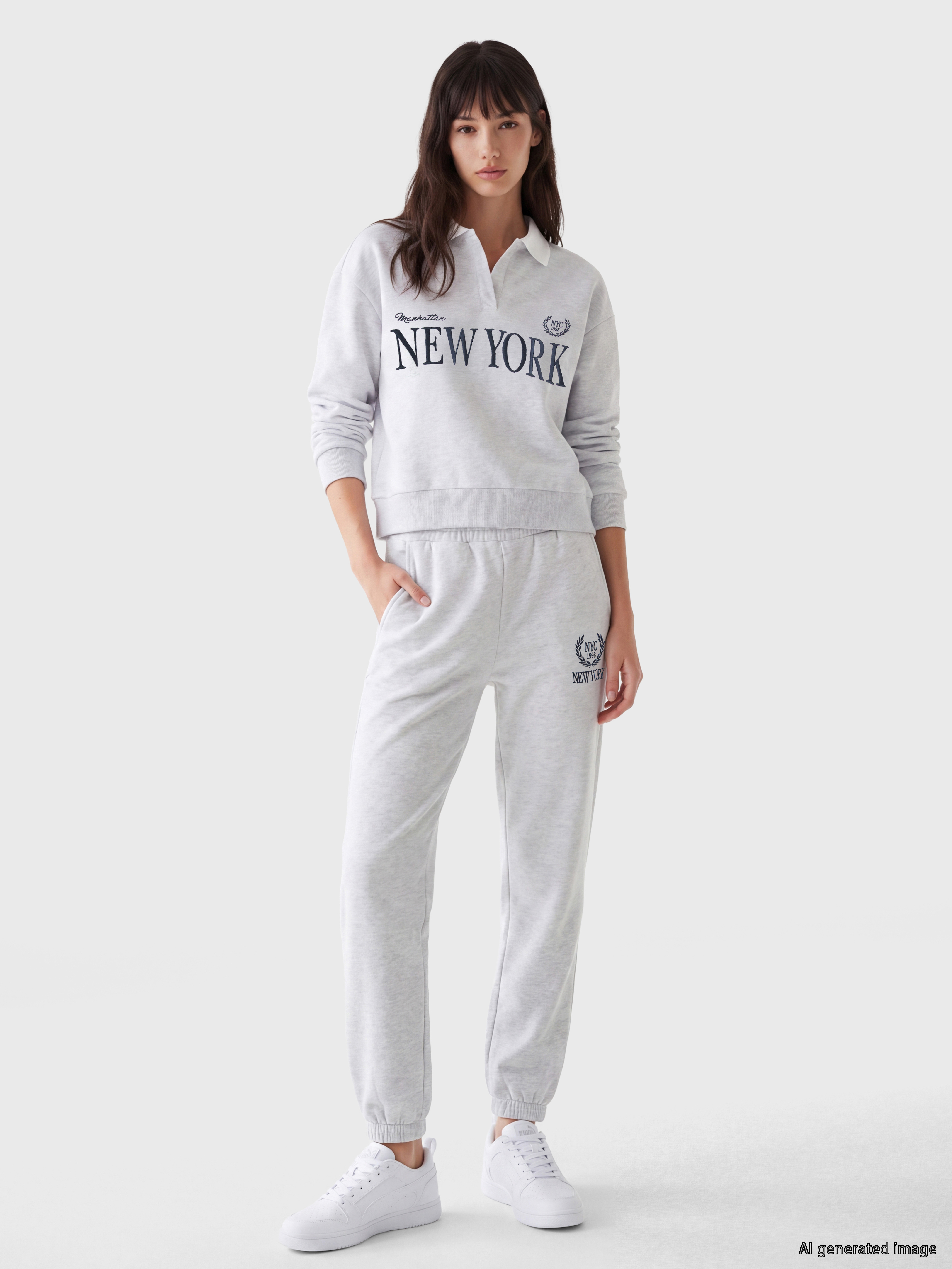 XSIDE Oversize Kadın Kalın Sweatshirt görsel 3