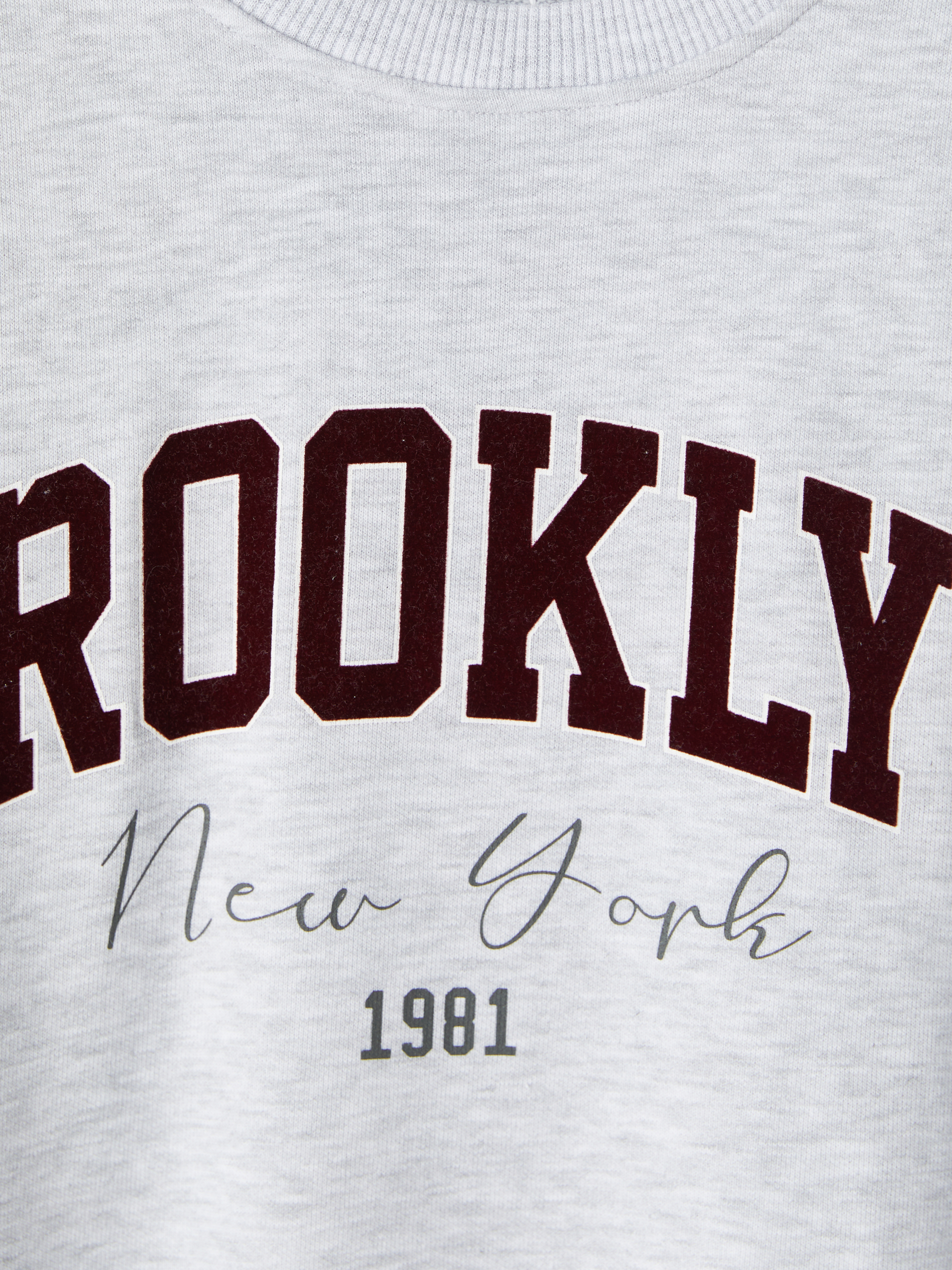 XSIDE Brooklyn Baskılı Oversize Kadın Sweatshirt görsel 6