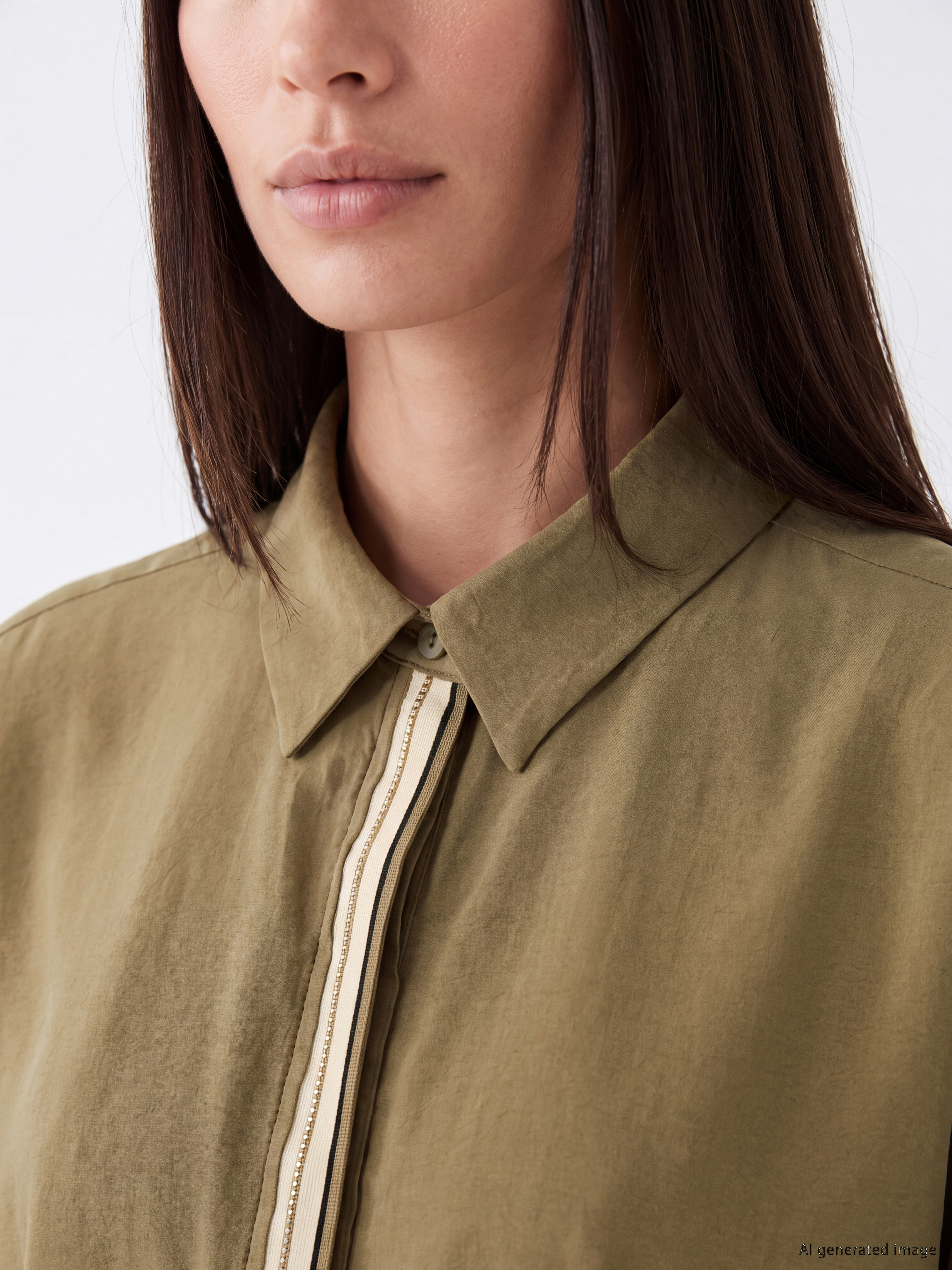 LCW STUDIO Oversize Kadın Gömlek görsel 3
